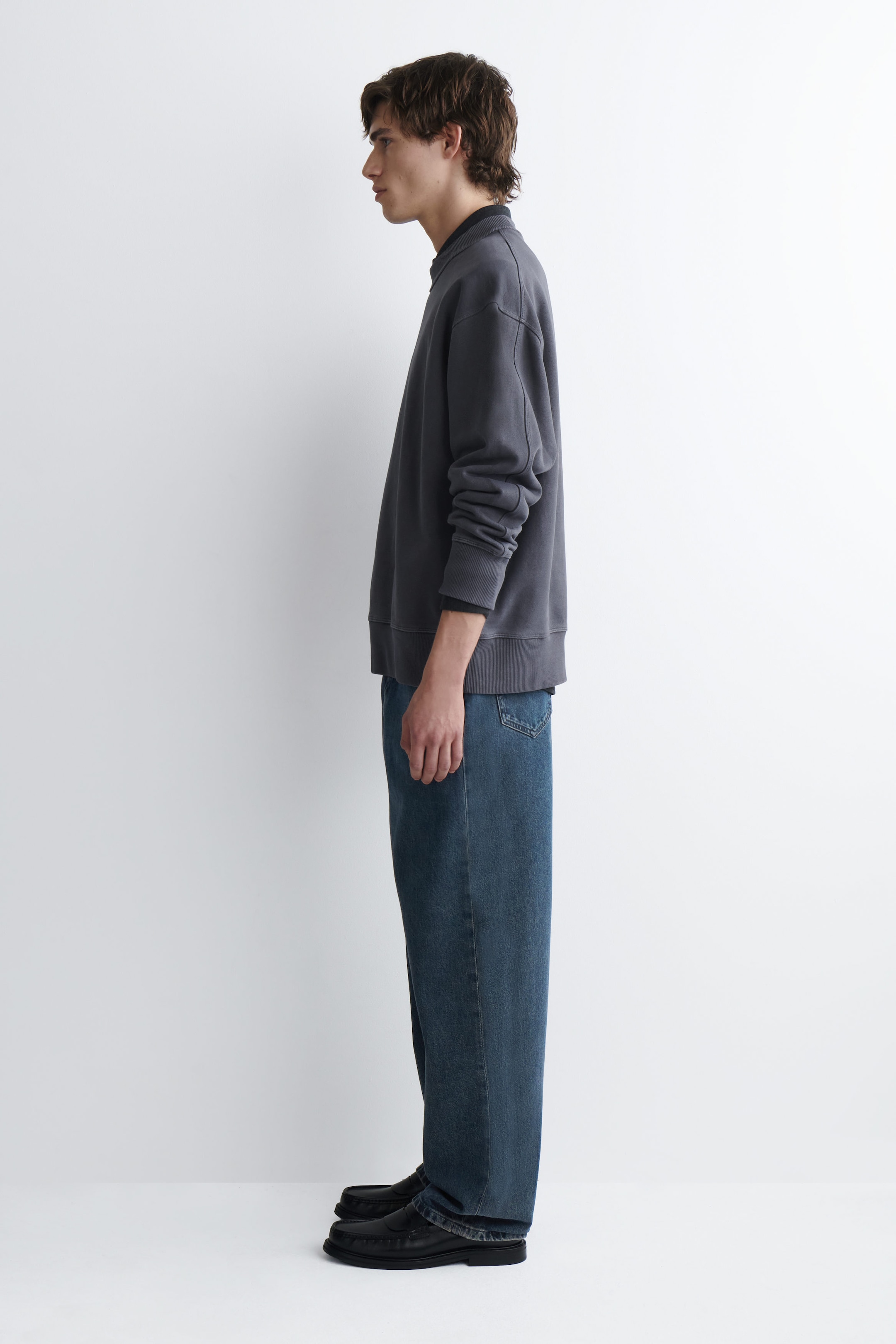 RELAXED WASHED-COTTON SWEATSHIRT