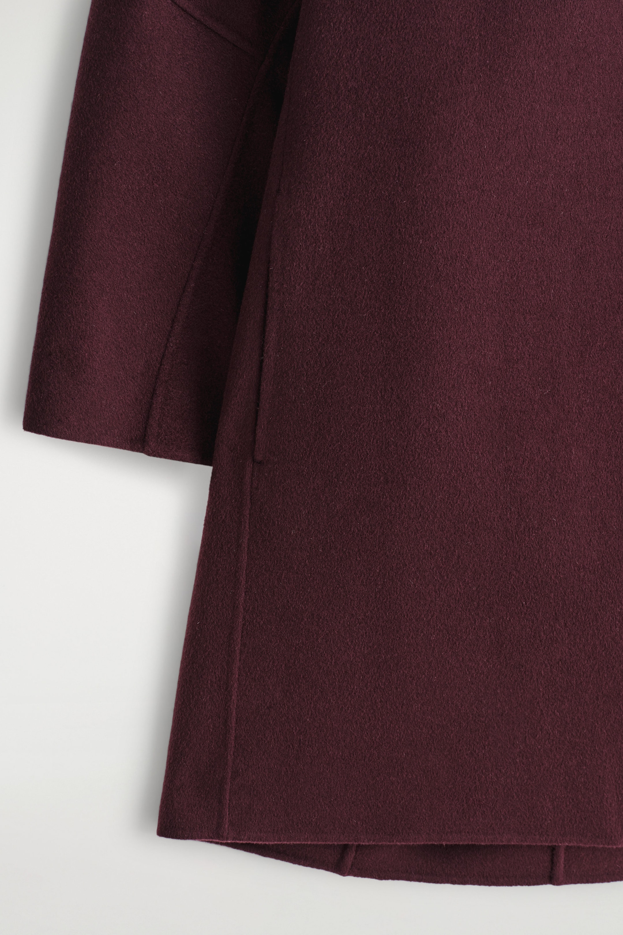 DOUBLE-FACED WOOL MINI DRESS