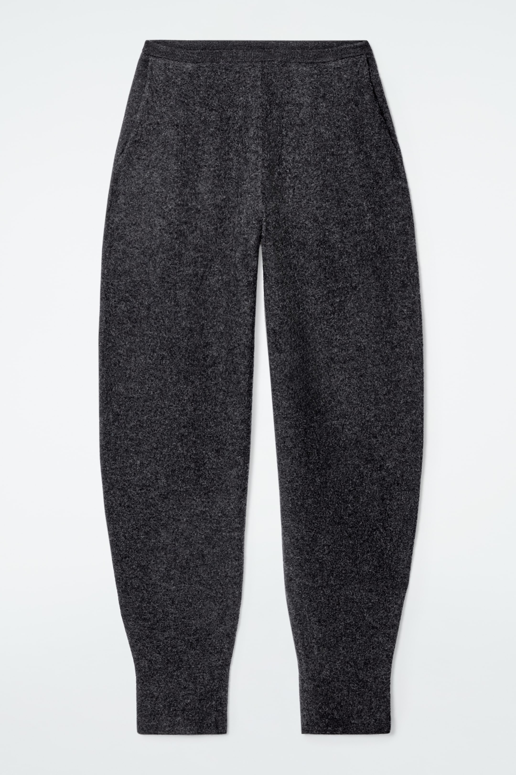 Ver imagen más grande: PANTALONES DE LANA MERINO HERVIDA - GRIS MARENGO JASPEADO - MUJER | H&M ES 5