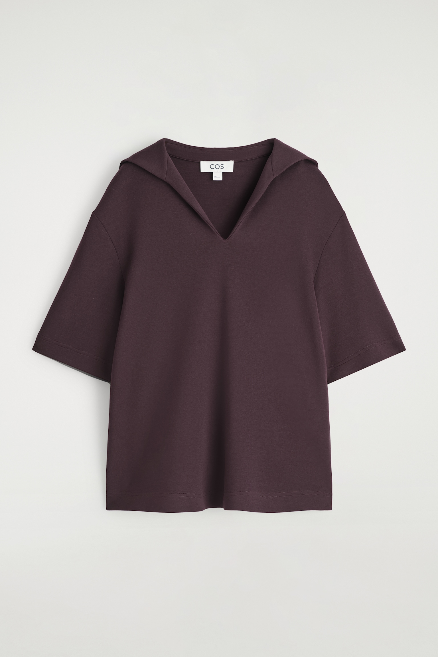 CAMISETA DE PUNTO CON CUELLO MARINERO - BURDEOS/AZUL MARINO - 2