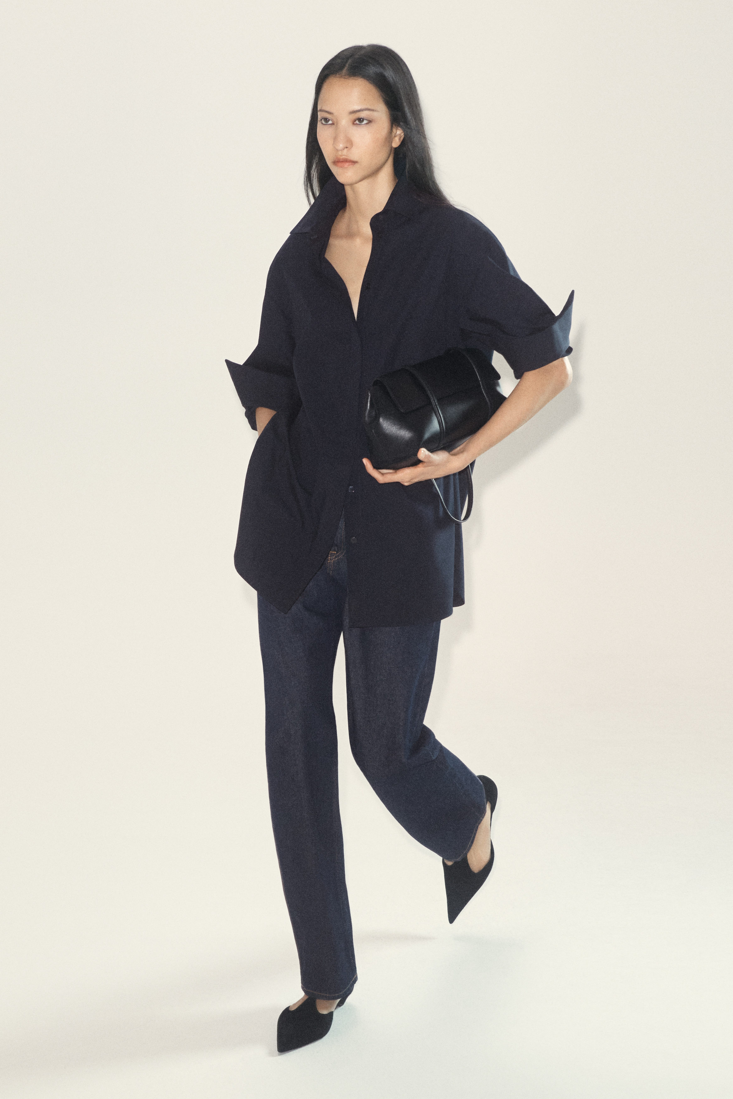 CHORD STRAIGHT-LEG JEANS - DARK INDIGO | COS CA