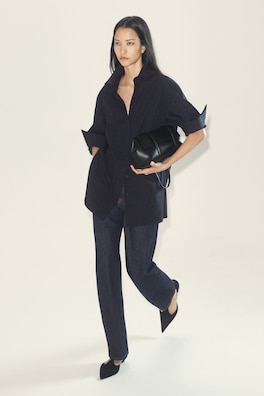 CHORD STRAIGHT-LEG JEANS — DARK INDIGO 8