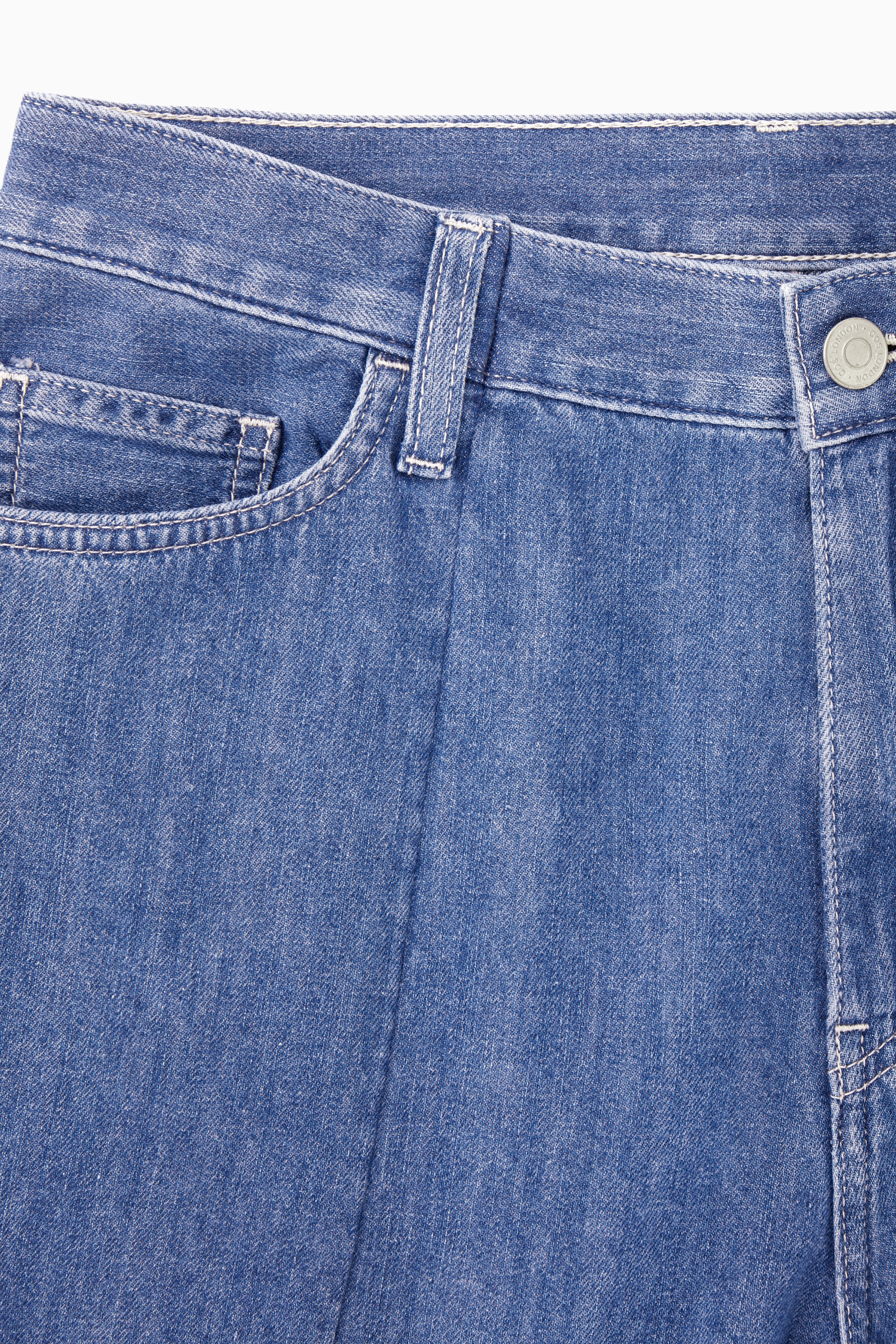 COS コス WIDE-LEG HIGH-RISE JEANS 28 WIDE-LEG HIGH-RISE JEANS - LIGHT BLUE | COS