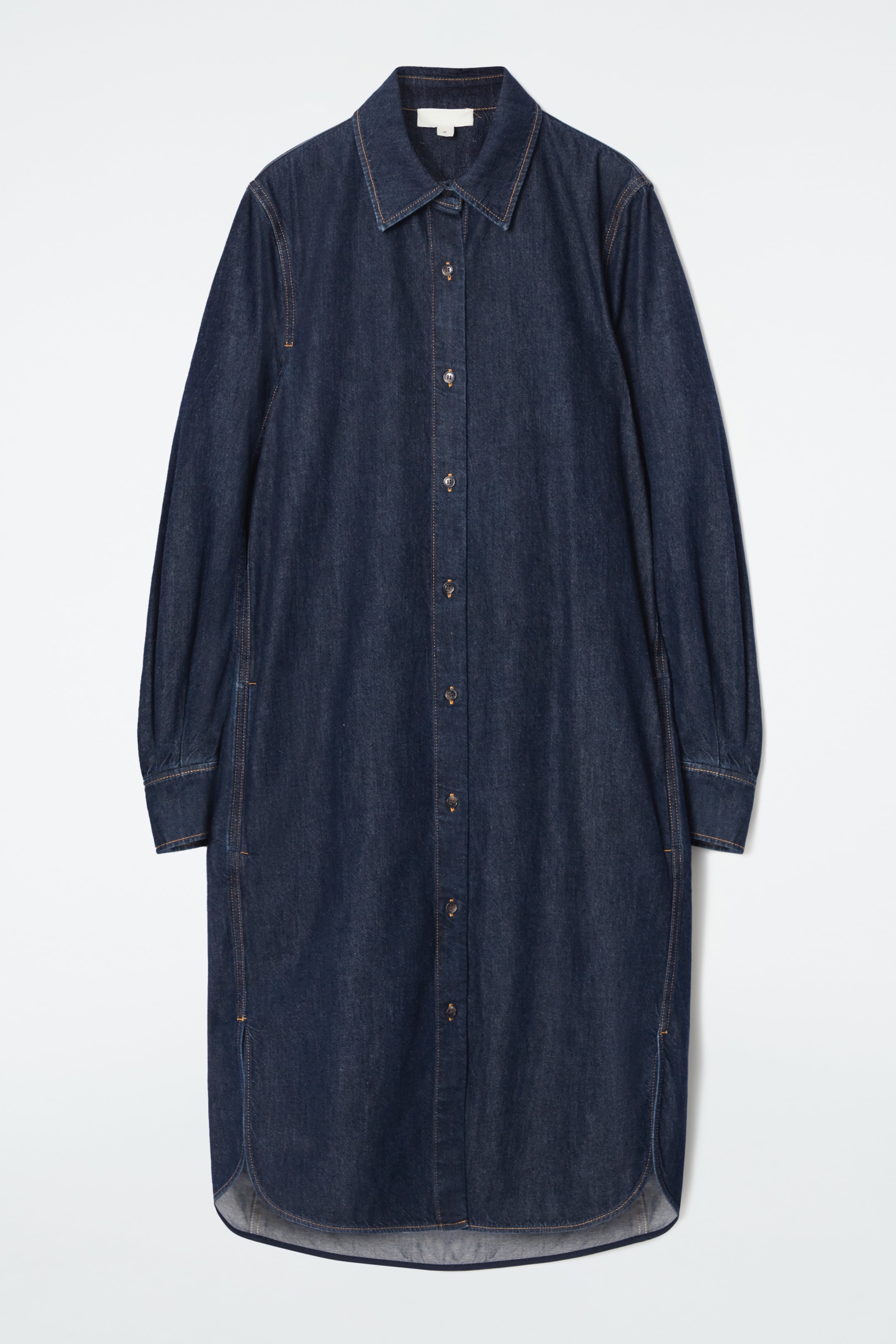 Agrandir l'image: ROBE-CHEMISE MIDI DENIM - INDIGO FONCÉ - FEMME | H&M CH 6