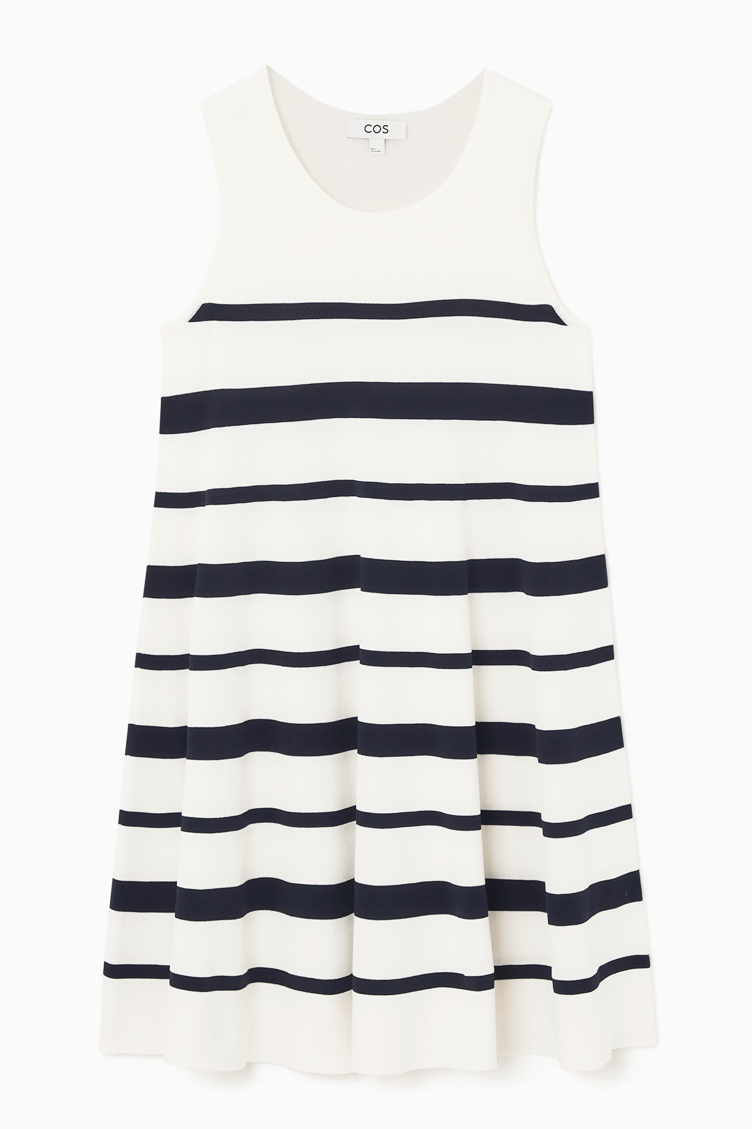 KNITTED MINI DRESS - WHITE