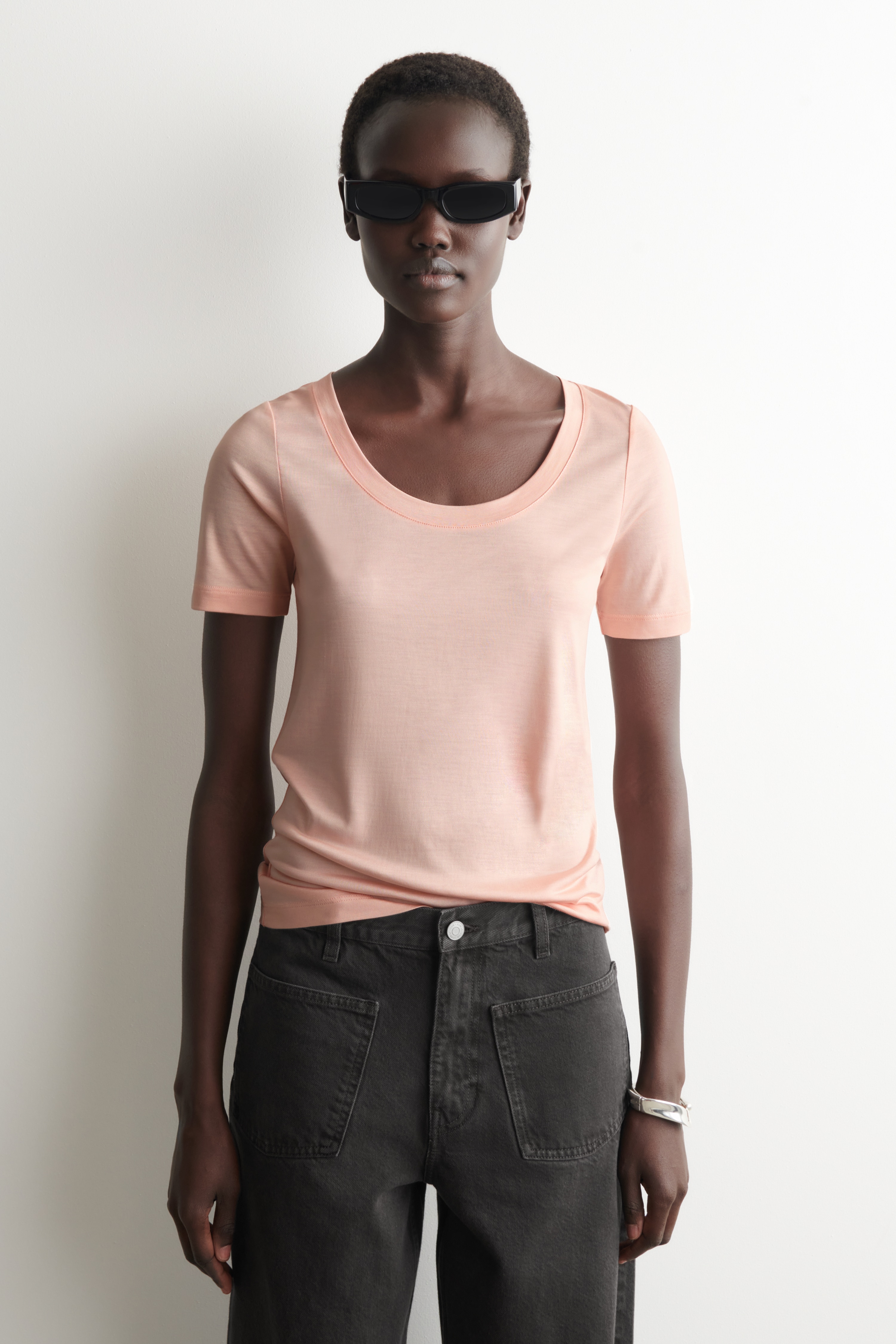 T-SHIRT SLIM EN SOIE