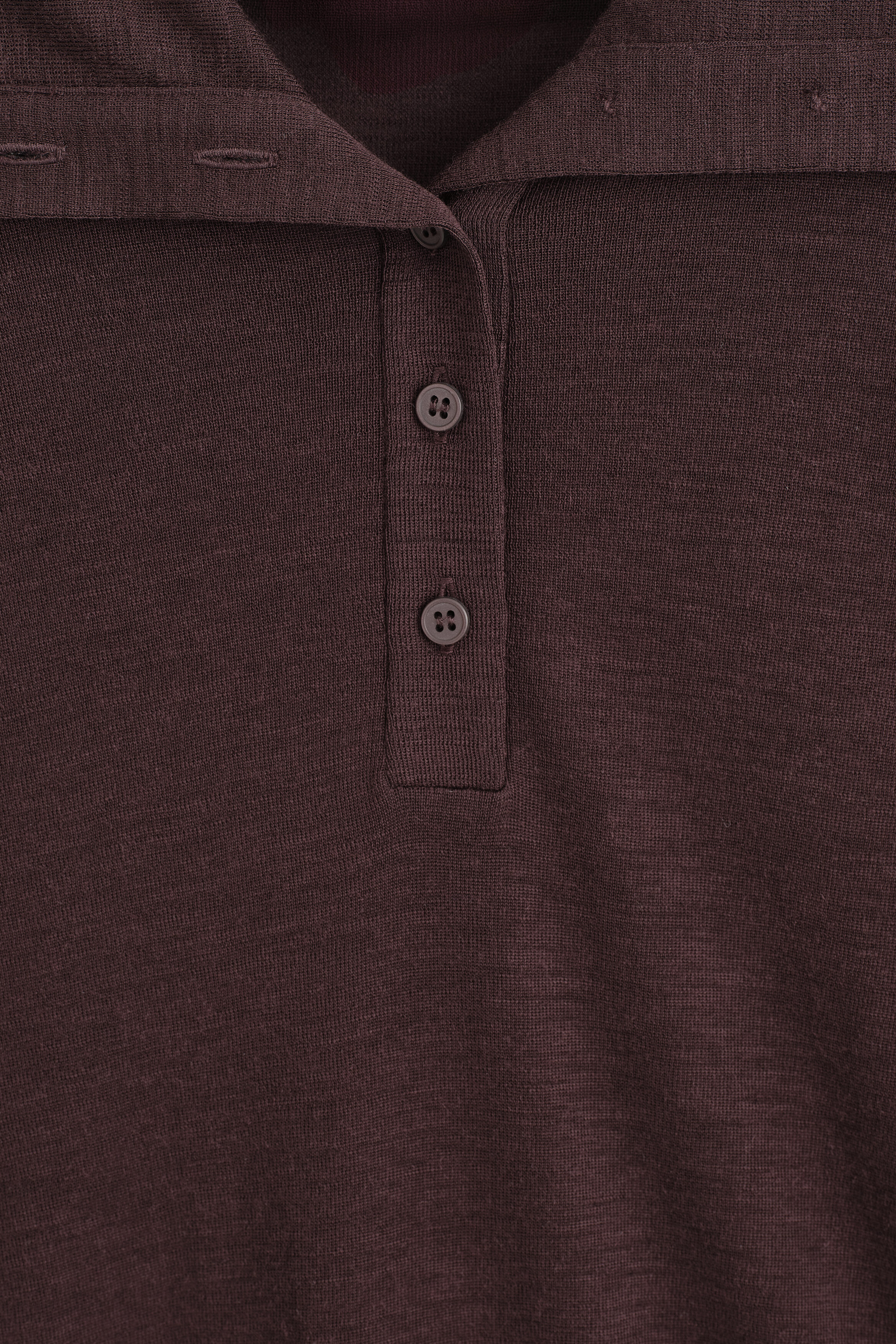 MERINO WOOL BUTTONED MOCK-NECK TOP thumbnail 8