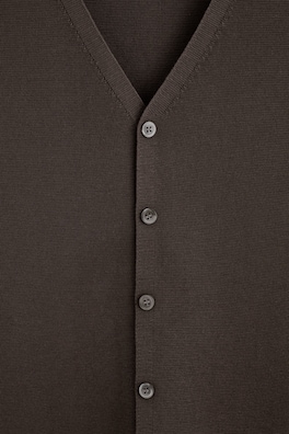 MILANO-KNIT WAISTCOAT — BROWN 6