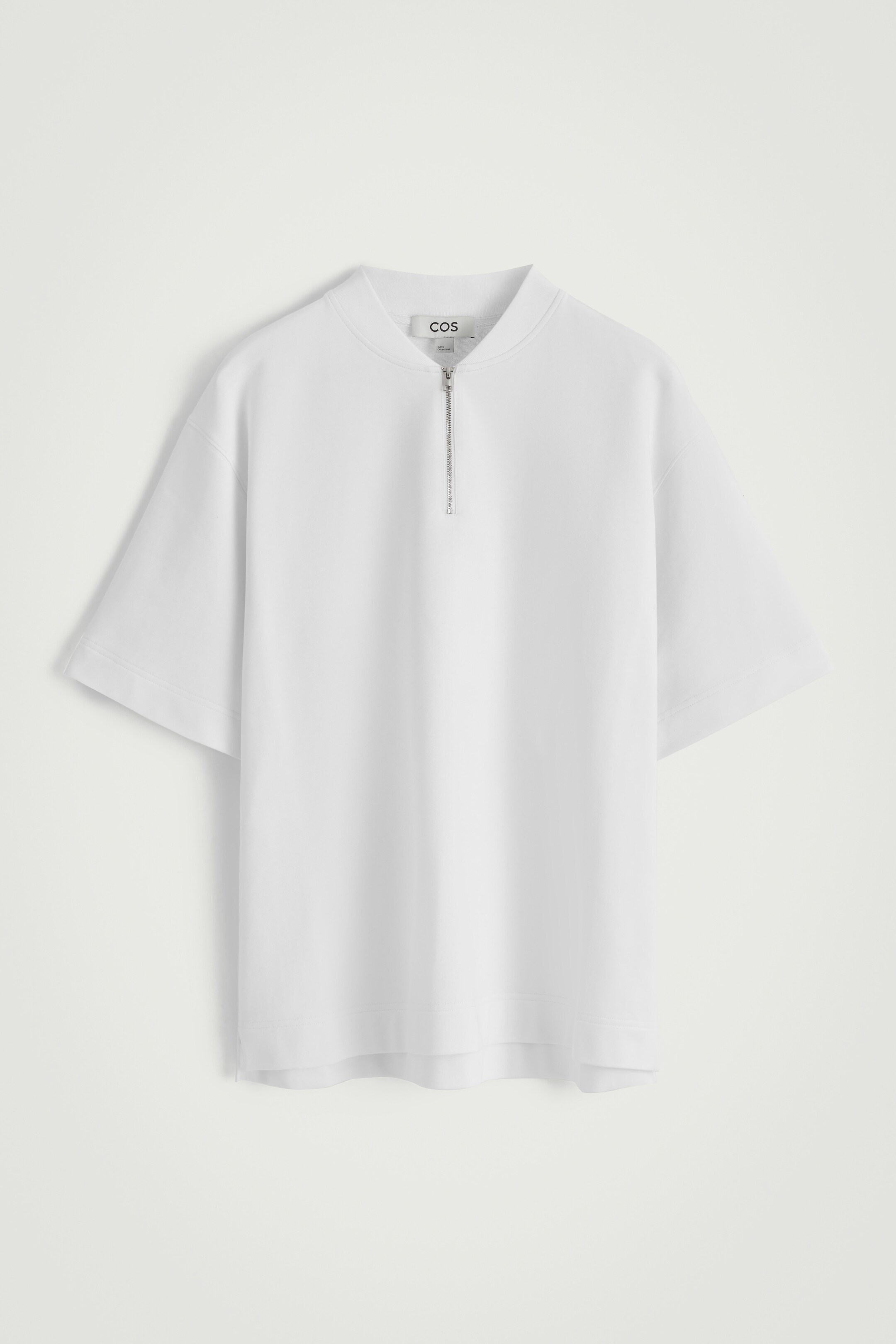 Vezi imaginea mai mare: TRICOU DIN BUMBAC CU FERMUAR PARȚIAL - ALB - BĂRBAŢI | H&M RO 6
