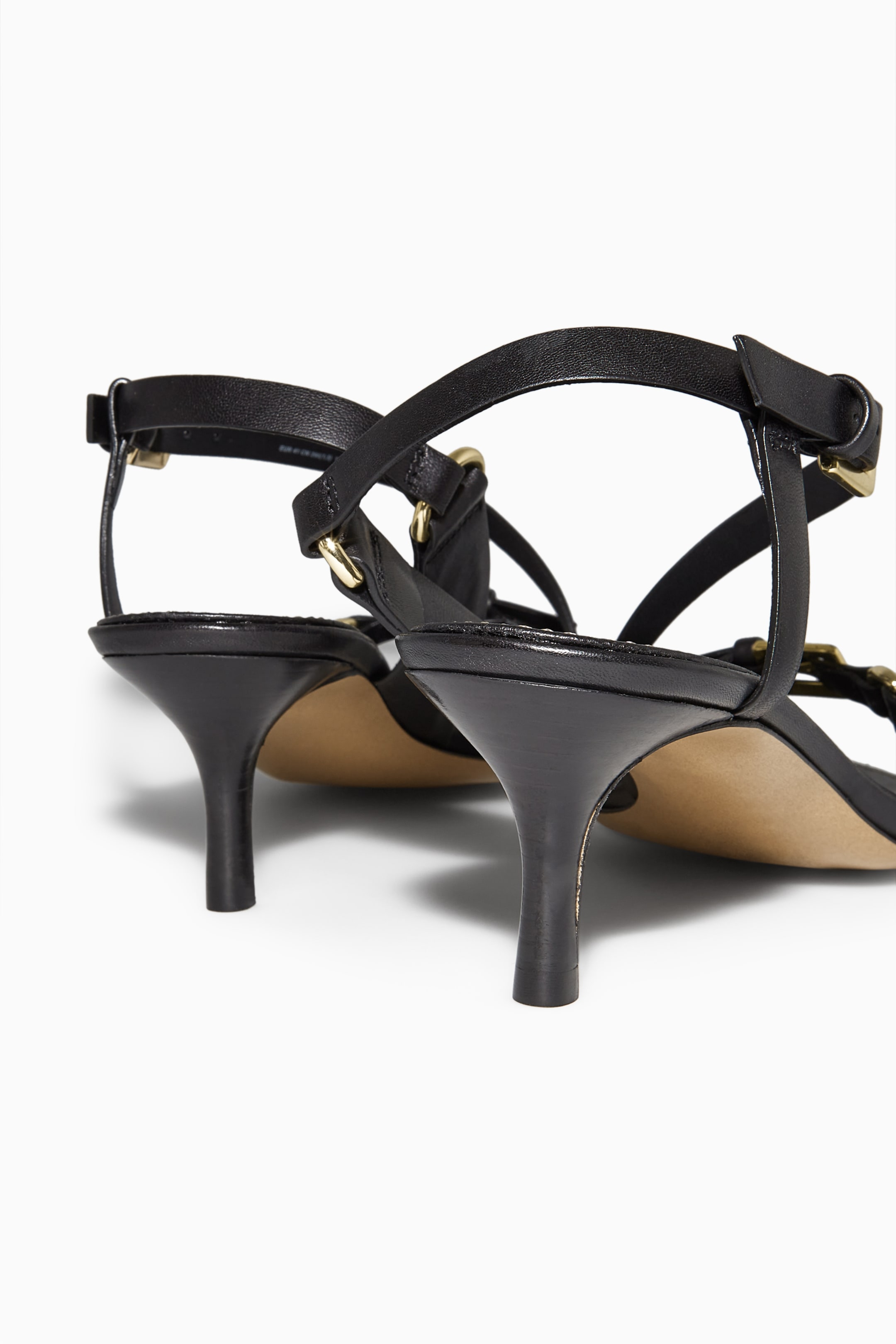 View larger image: BUCKLED STRAPPY HEELED SANDALS - BLACK - Ladies | H&M GB 3
