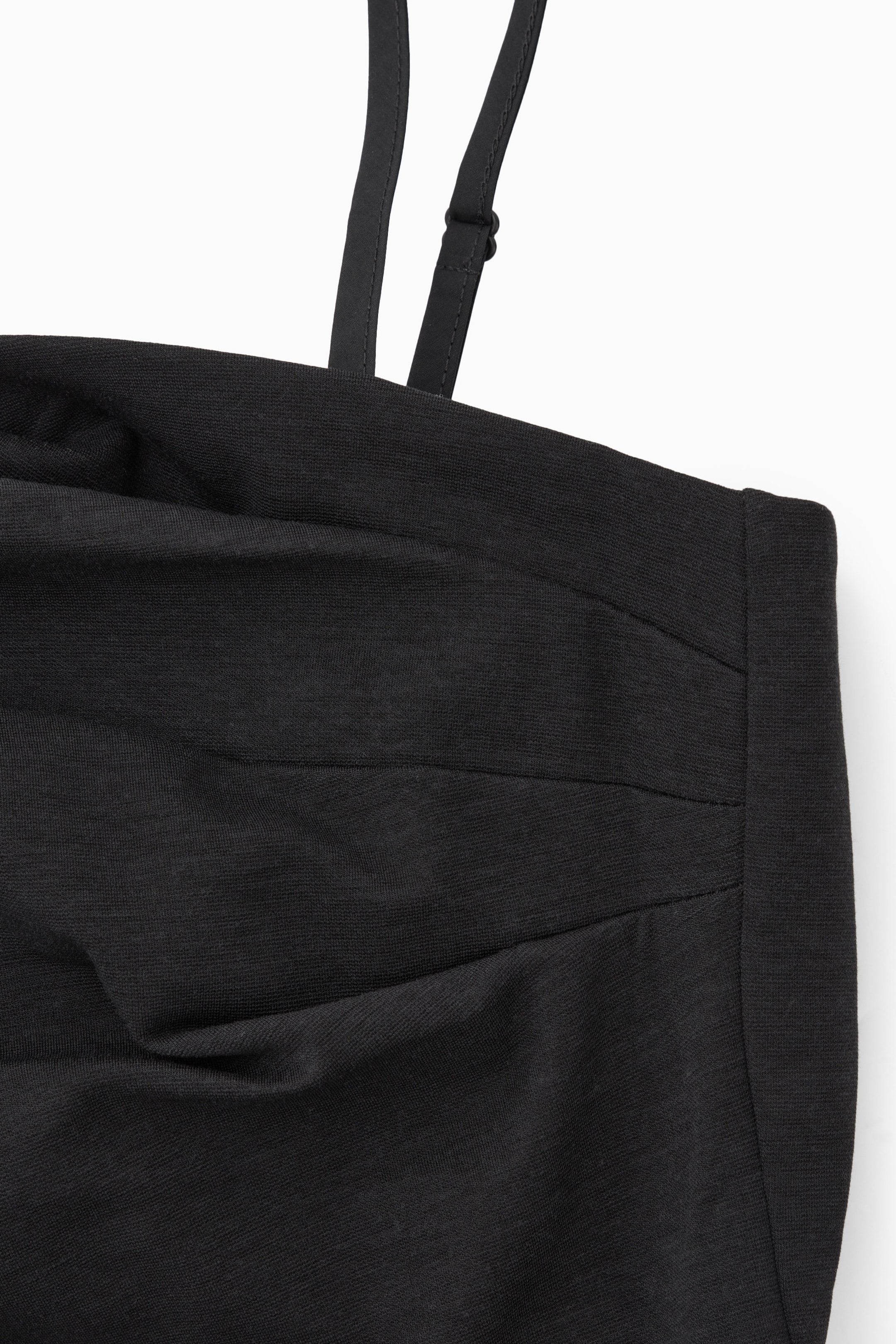 ASYMMETRIC DRAPED MINI DRESS