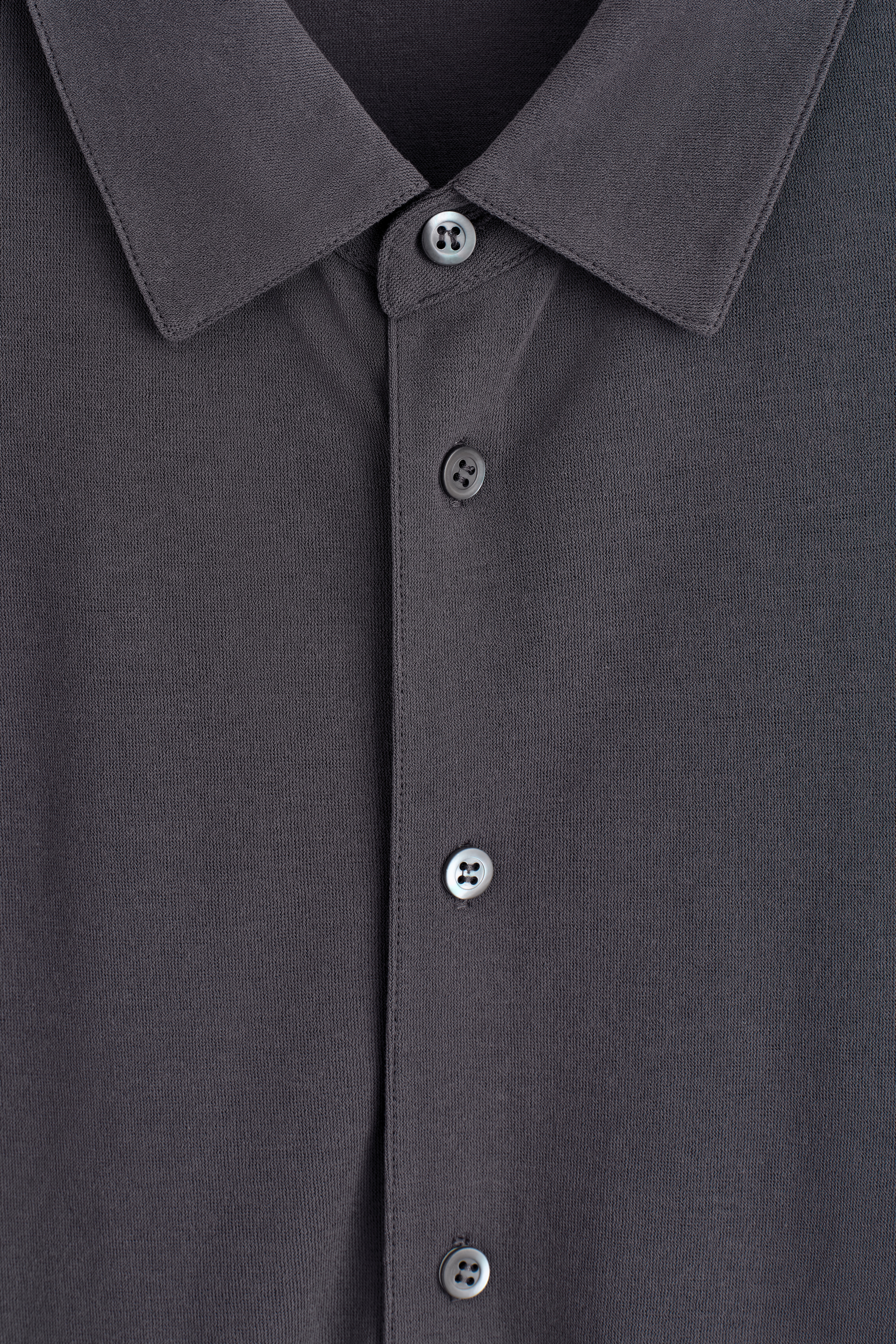 DRAPED COTTON-JERSEY SHIRT