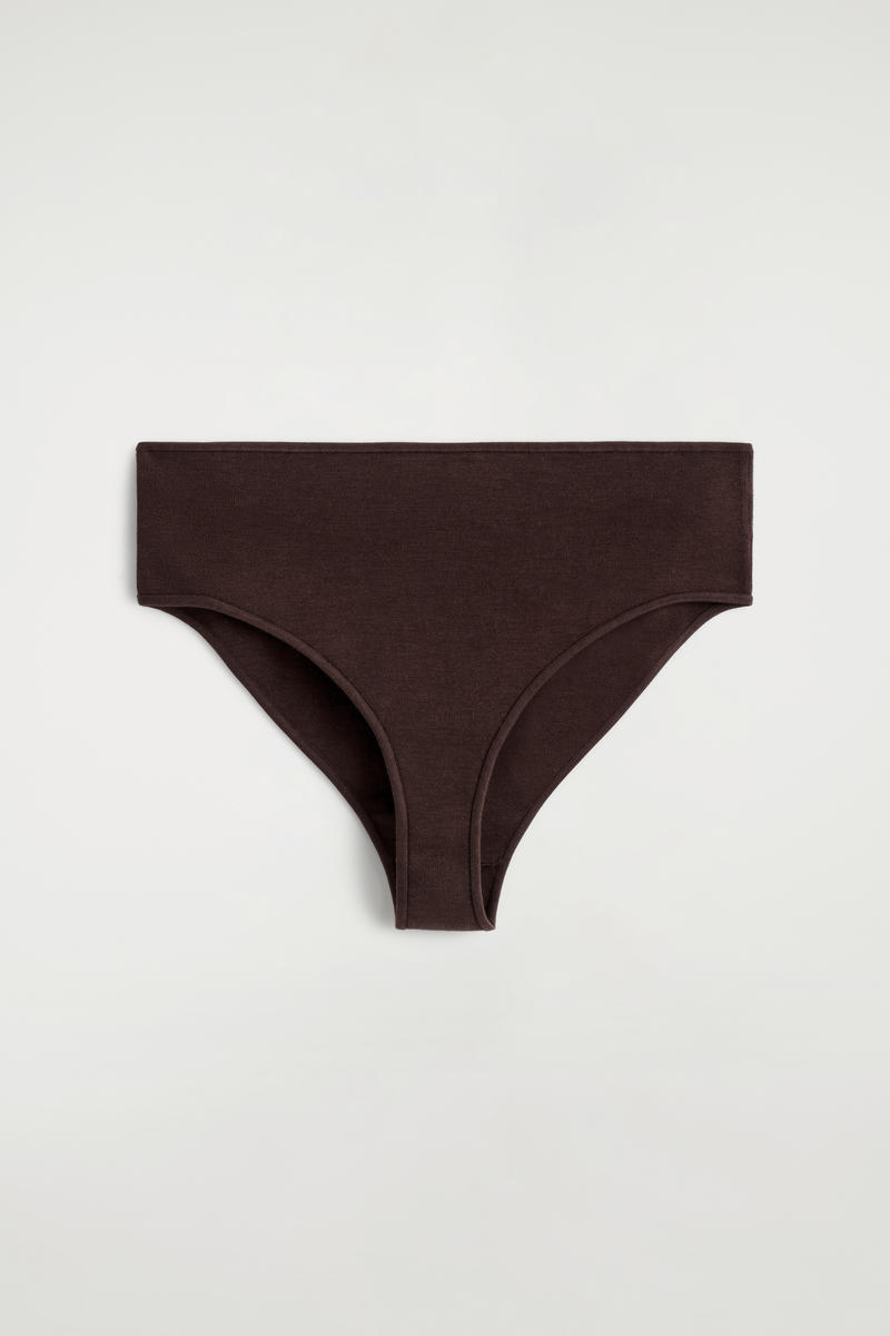 Ribbed Silk Micro Shorts