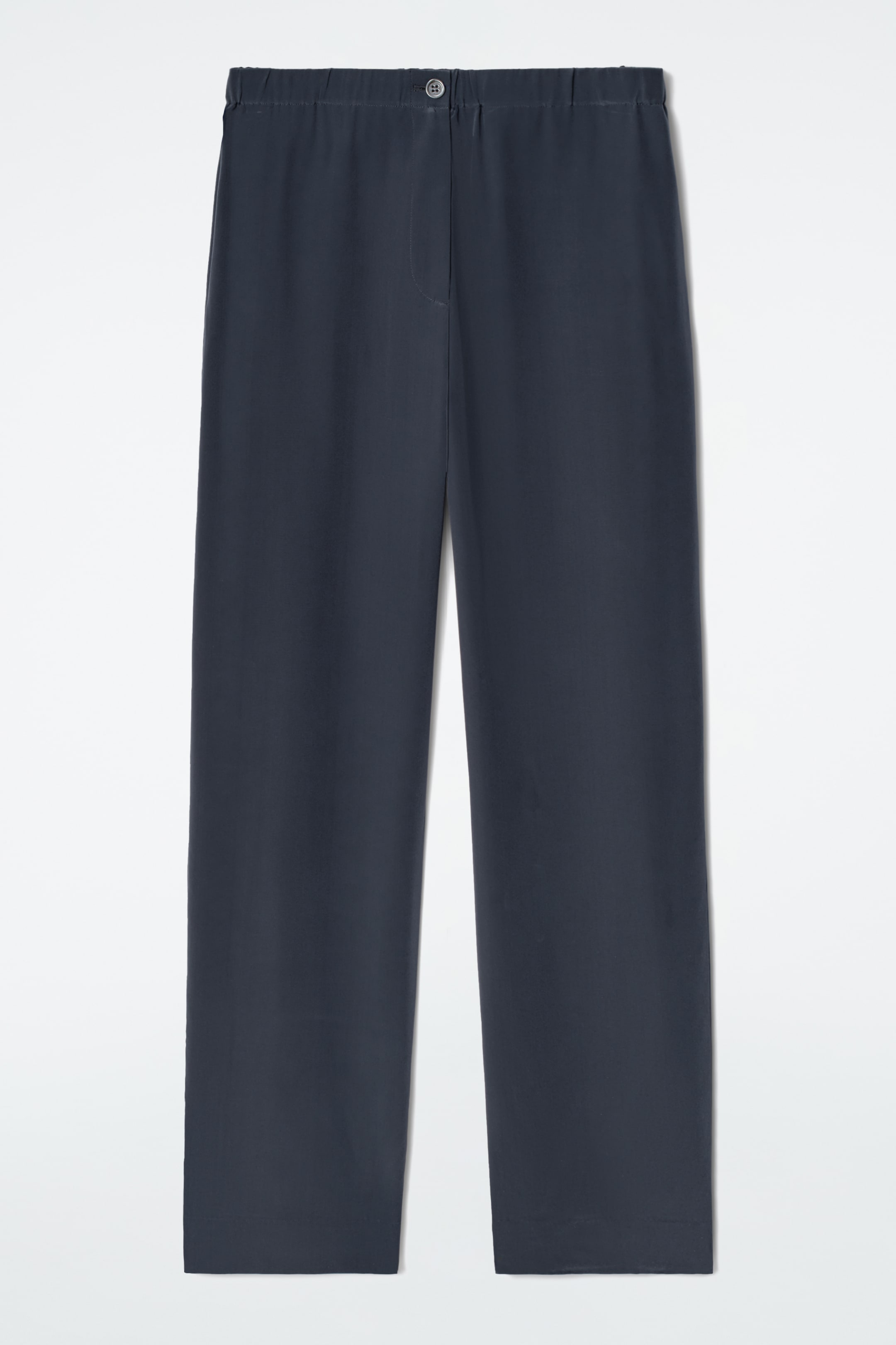 Grotere afbeelding bekijken: Losse zijden broek - MARINEBLAUW - DAMES | H&M BE 6
