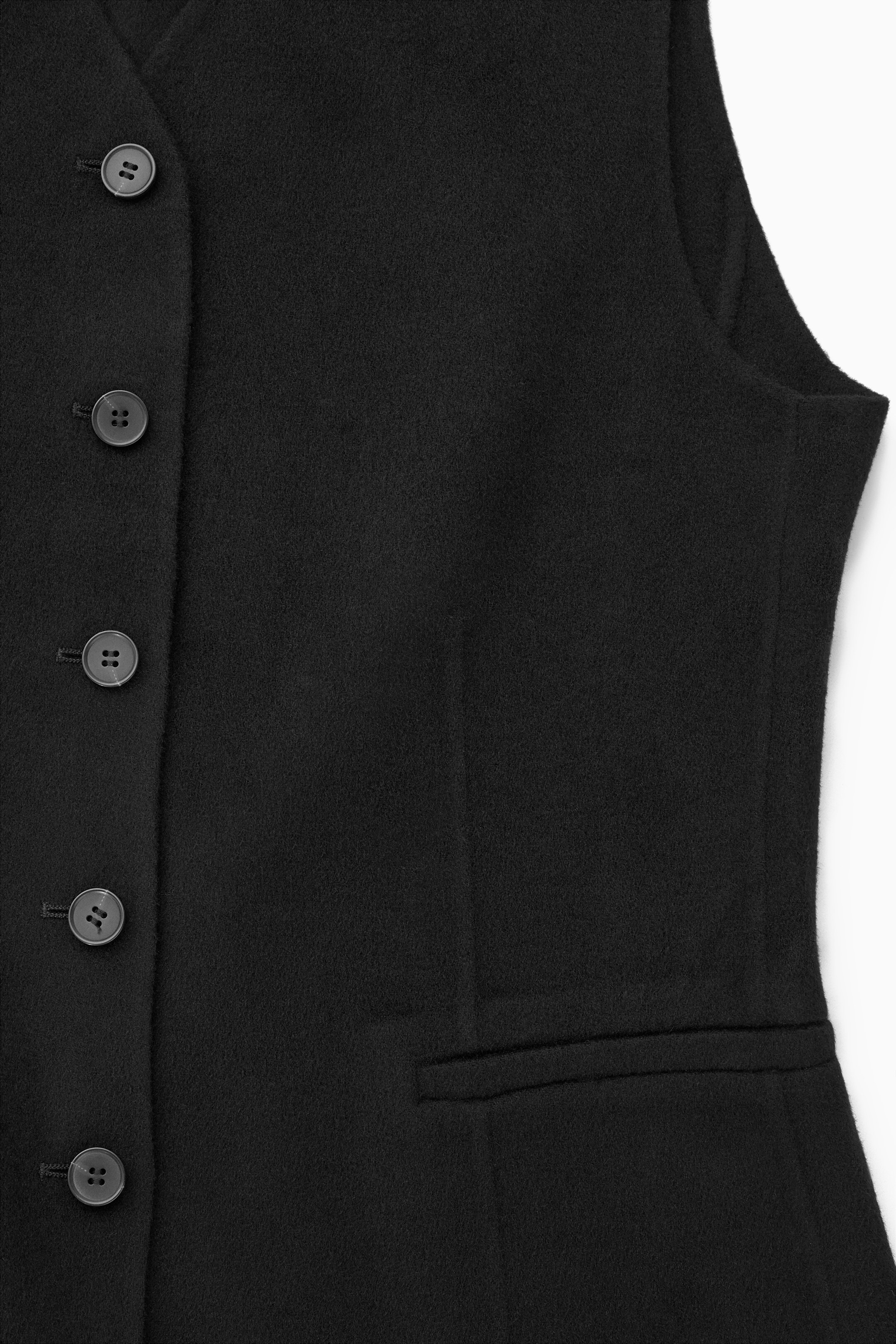 Ingrandisci l'immagine: DOUBLE-FACED WOOL WAISTCOAT - BLACK - DONNA | H&M CH 2