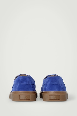 SUEDE TRAINER BOAT SHOES — COBALT BLUE 2