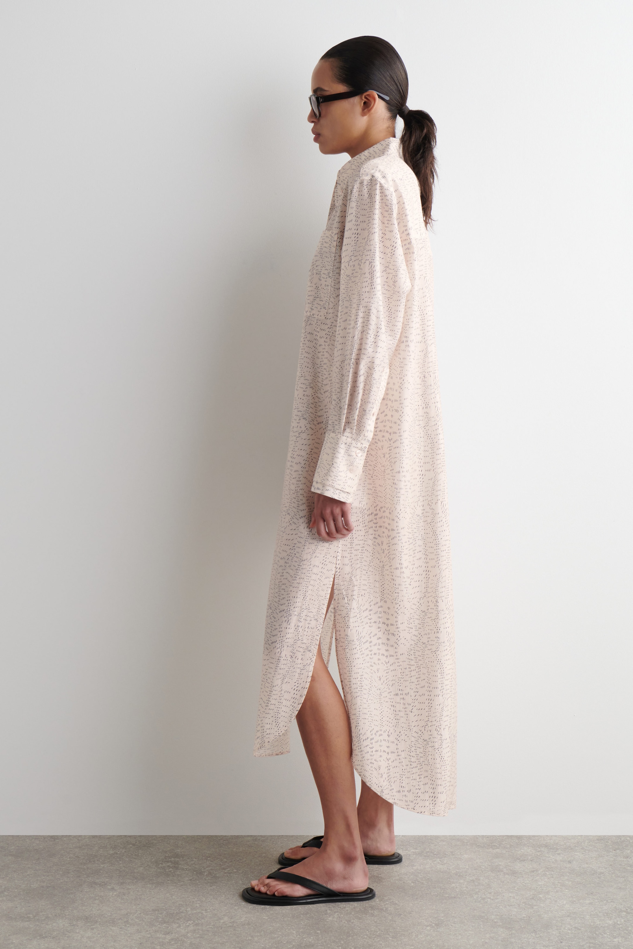 VESTIDO CAMISERO FLUIDO ESTAMPADO