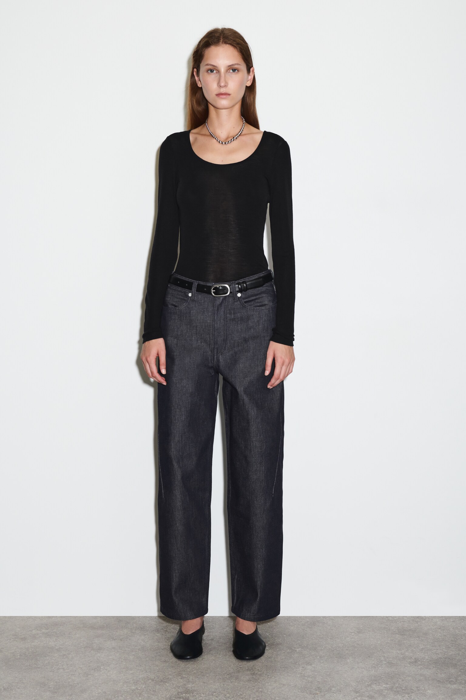 PANTALON COURT EN DENIM - INDIGO