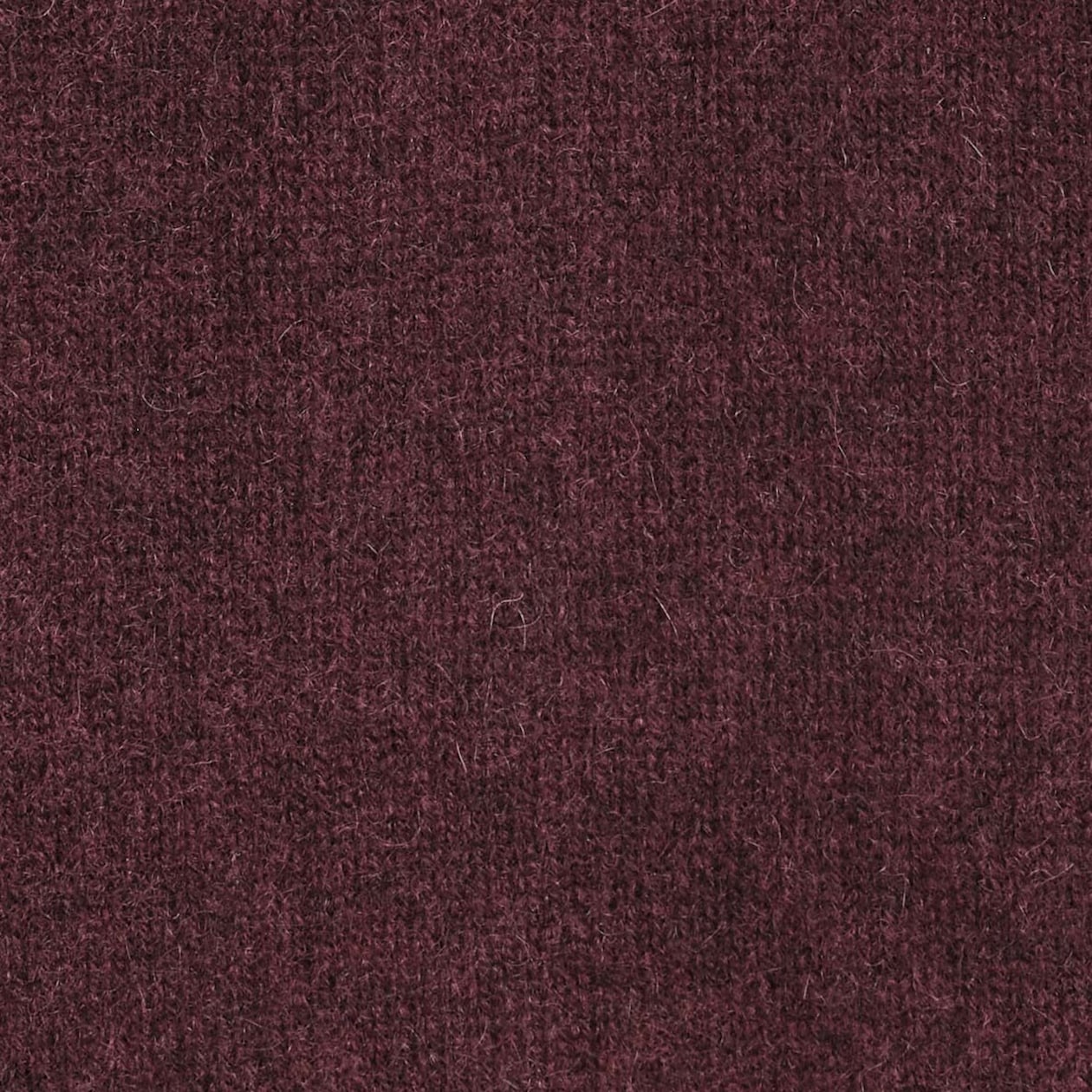 SCULPTED PURE CASHMERE MOCK-NECK CARDIGAN — BURGUNDY MÉLANGE