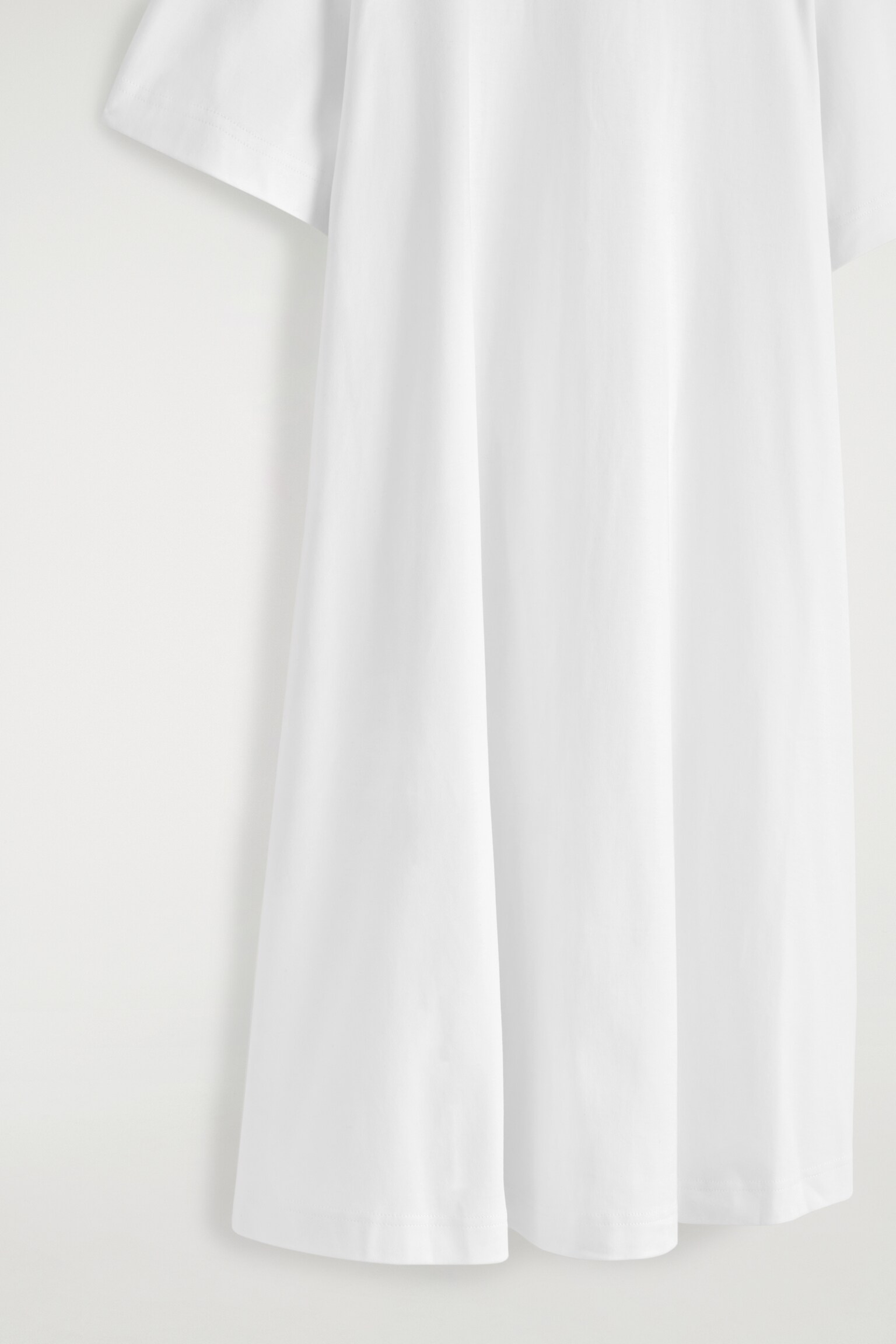 VESTIDO-CAMISETA CORTO ACAMPANADO - BLANCO/ROJO/NEGRO - 7