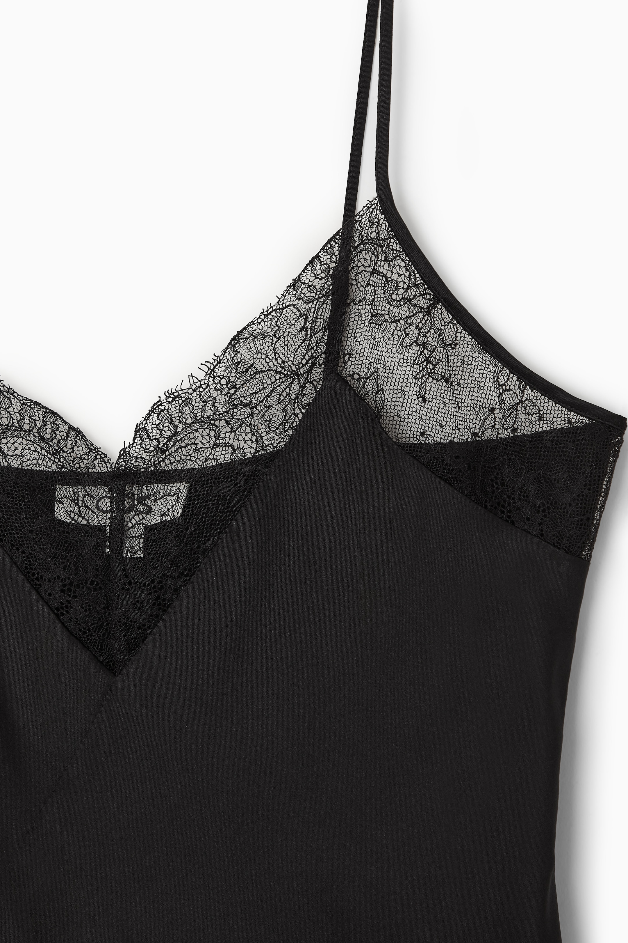 Größeres Bild ansehen: TRÄGERTOP AUS SEIDE MIT SPITZENBESATZ - SCHWARZ - Ladies | H&M DE 2