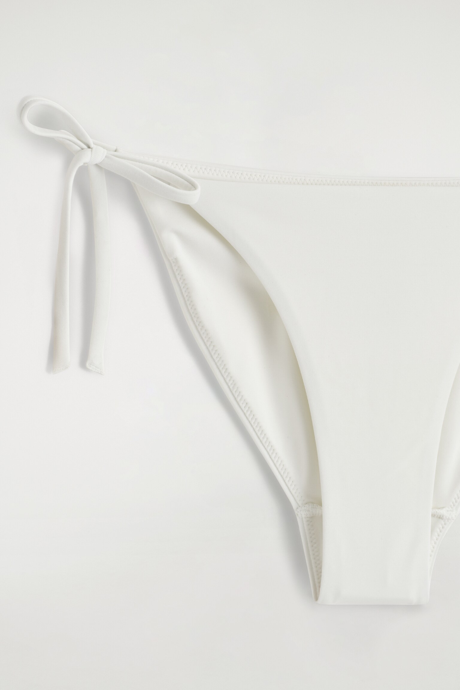 BAS DE BIKINI À NOUER - BLANC/MARRON / MARINE / RAYURES/NOIR - 5