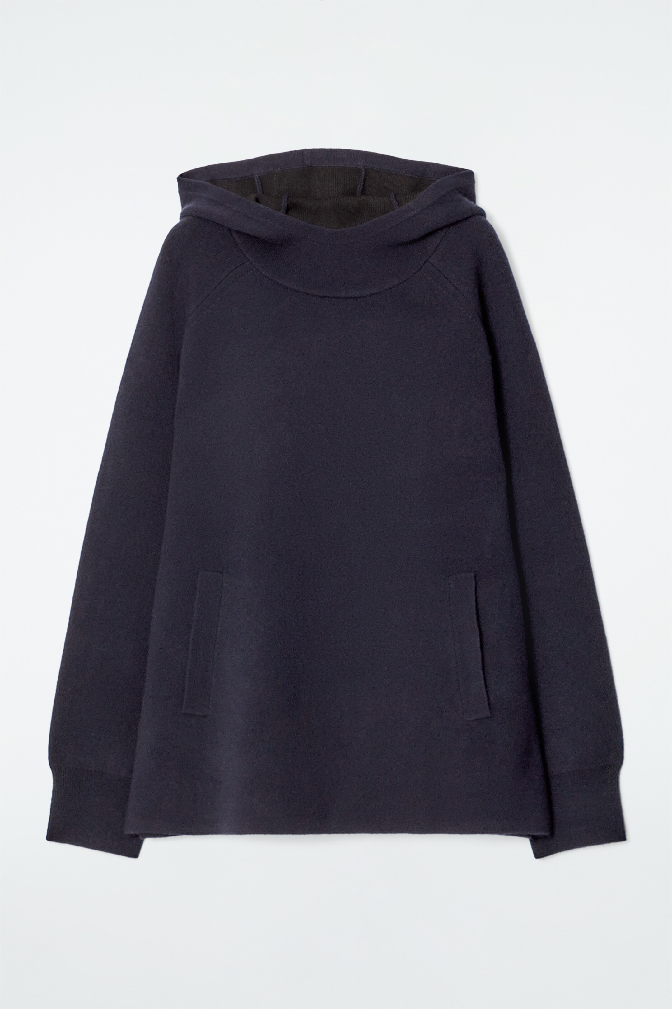 Zobrazit větší obrázek: OVERSIZED MIKINA S KAPUCÍ Z DVOJITÉ VLNY - NÁMOŘNICKÁ - ŽENY | H&M CZ 6
