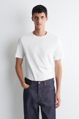 3-PACK COTTON CREW-NECK T-SHIRTS — WHITE 1
