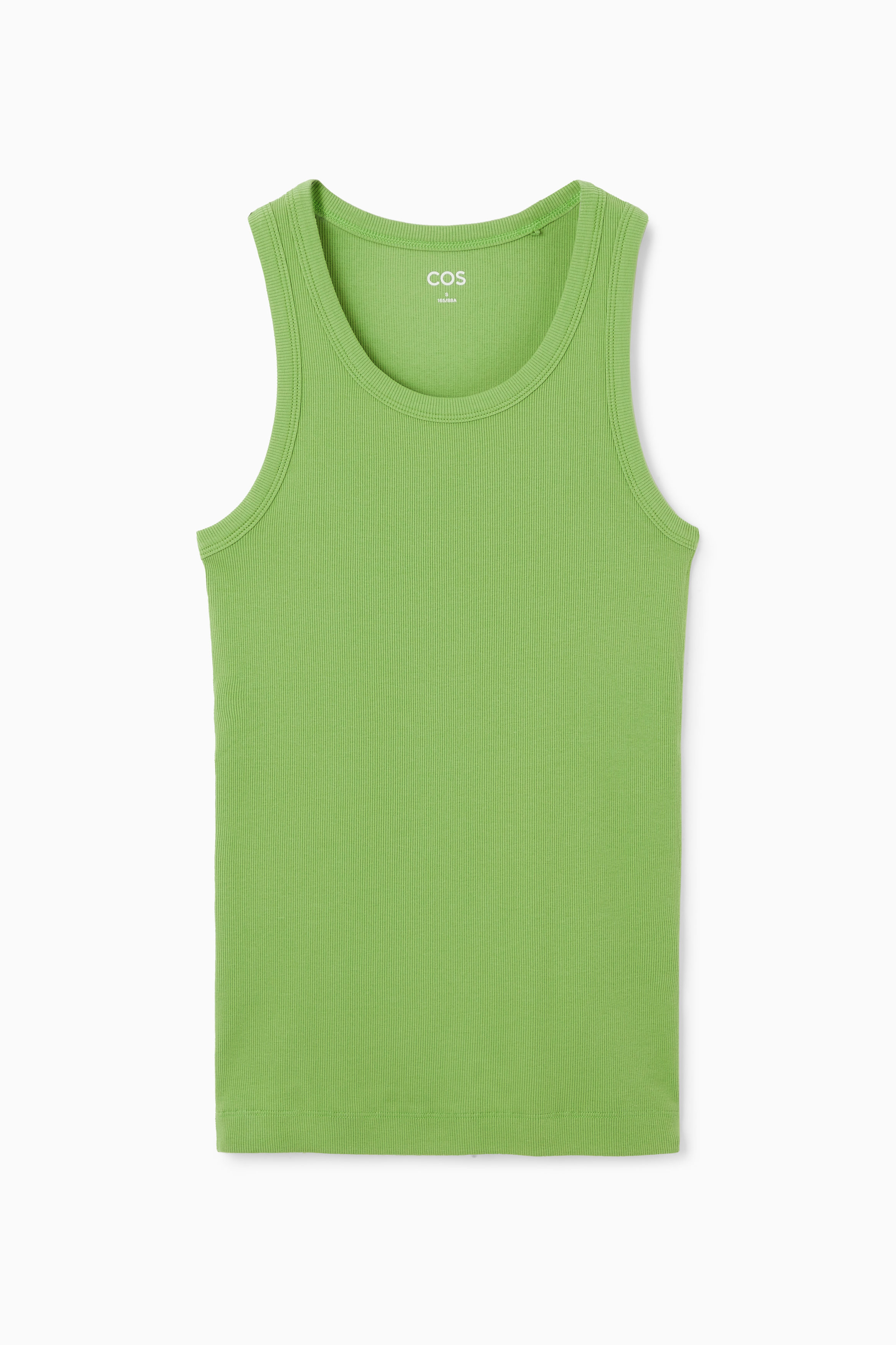 RIBBED TANK TOP - LIGHT GREEN | COS