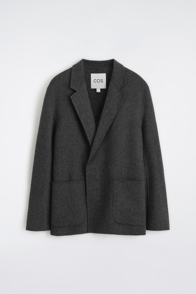 Unstructured Double-Faced Wool-Blend Blazer