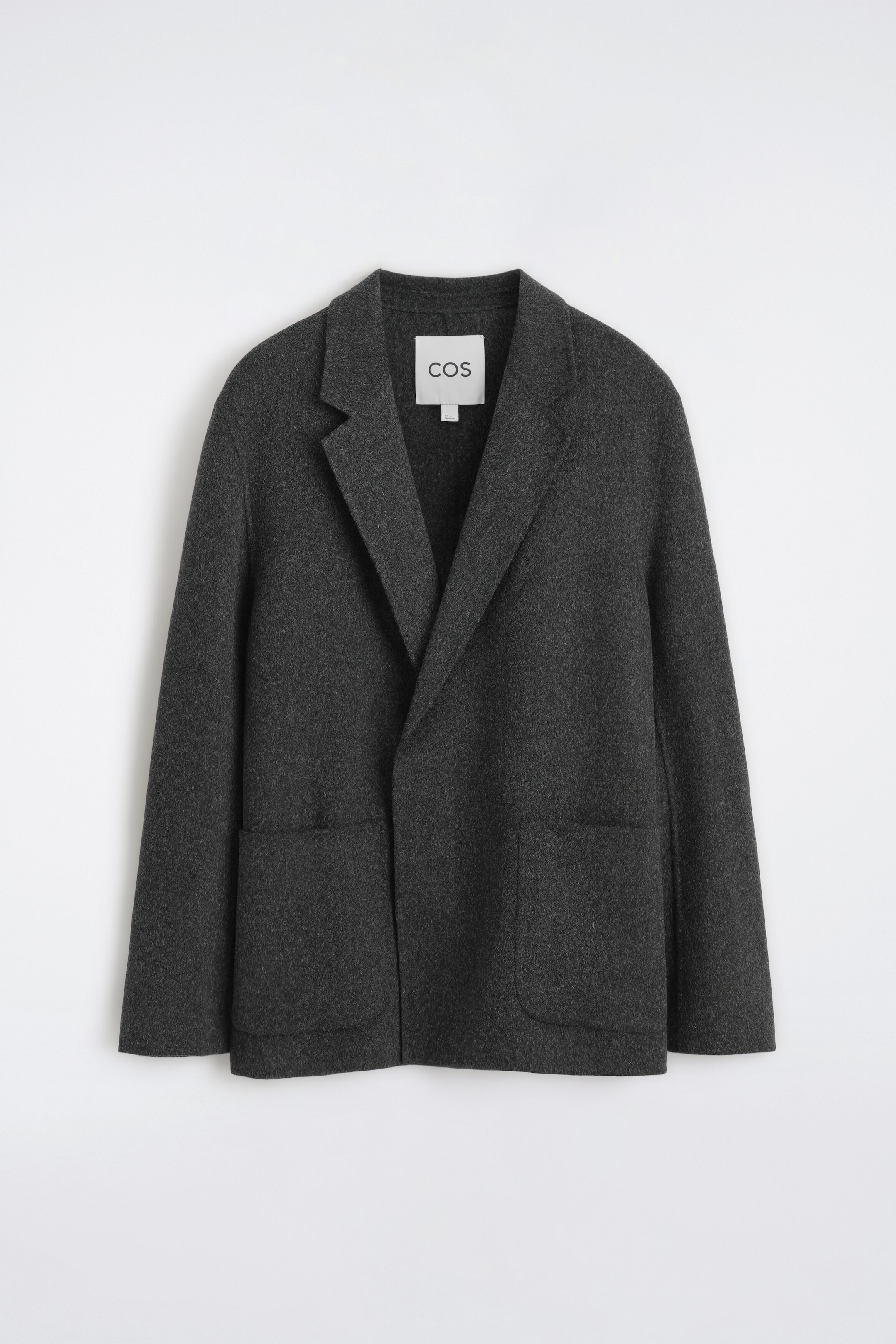 UNSTRUCTURED DOUBLE-FACED WOOL-BLEND BLAZER