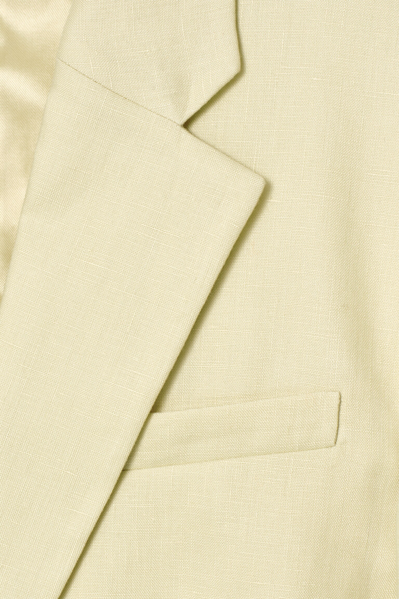 BLAZER LONG REGULAR EN LIN MÉLANGÉ - JAUNE BEURRE - 6