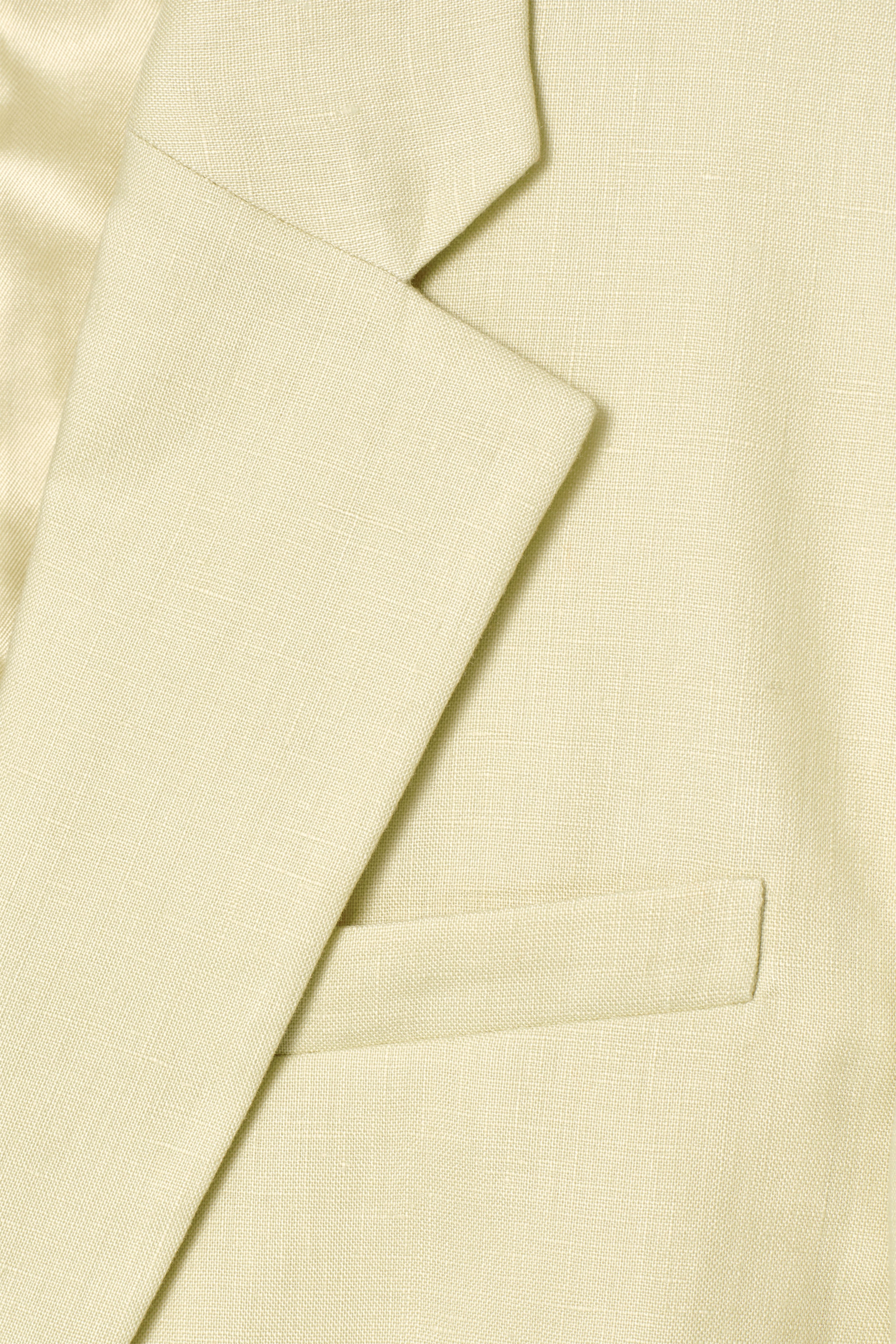 View larger image: LONGLINE LINEN BLAZER - BUTTER YELLOW - Ladies | H&M GB 8