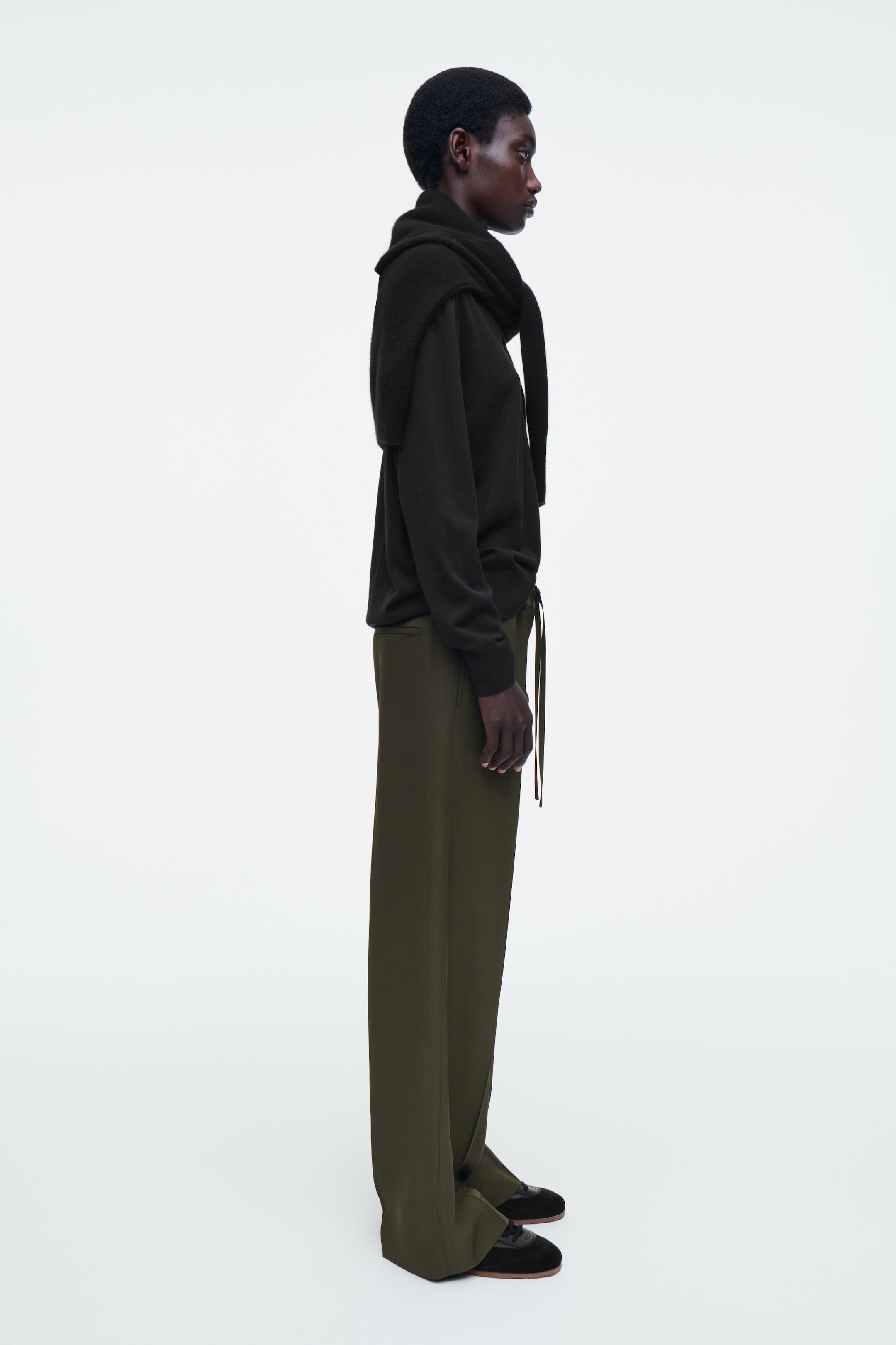 PANTALONE A GAMBA DRITTA CON COULISSE