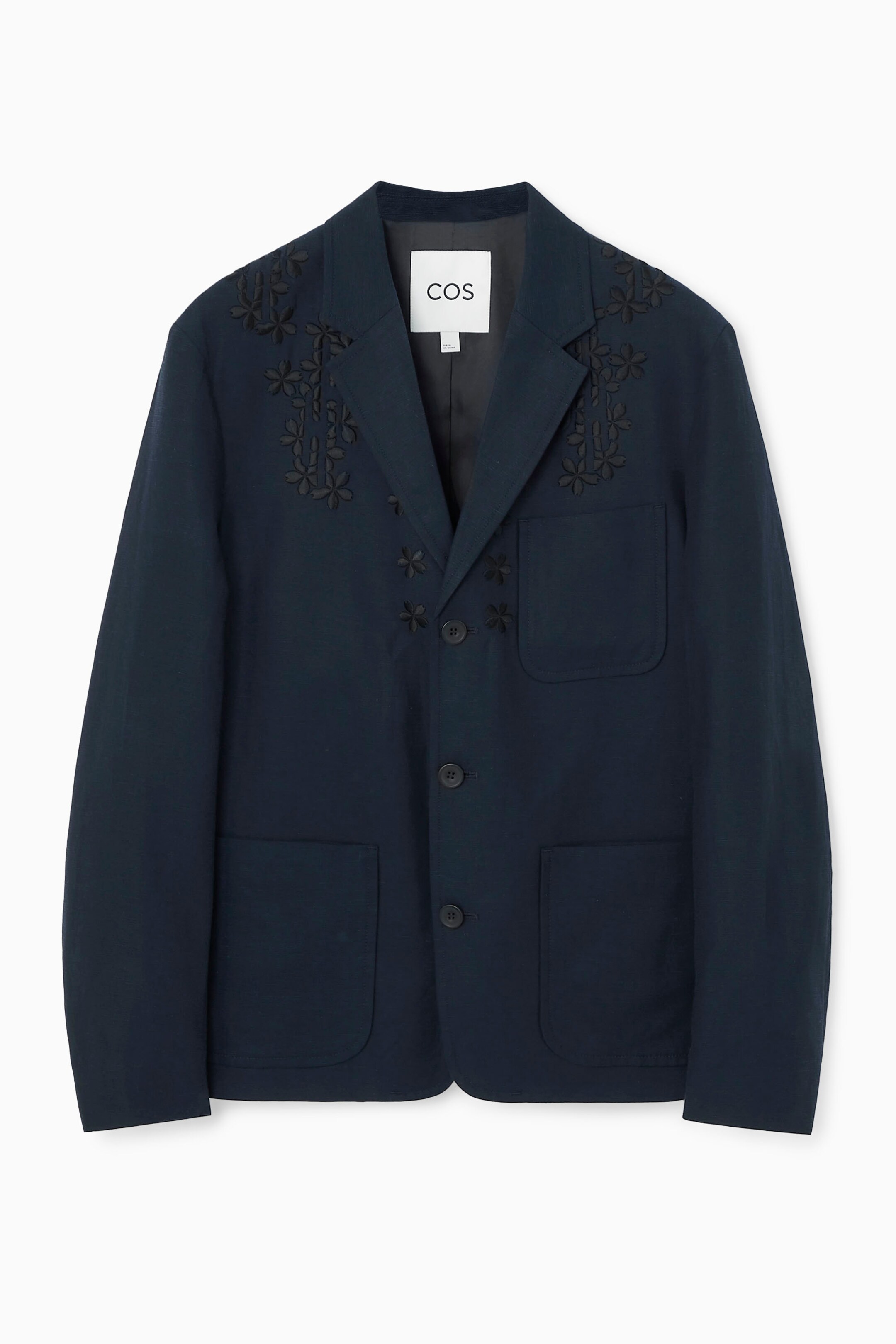 View larger image: FLORAL EMBROIDERED BLAZER - NAVY BLUE - Men | H&M GB 1
