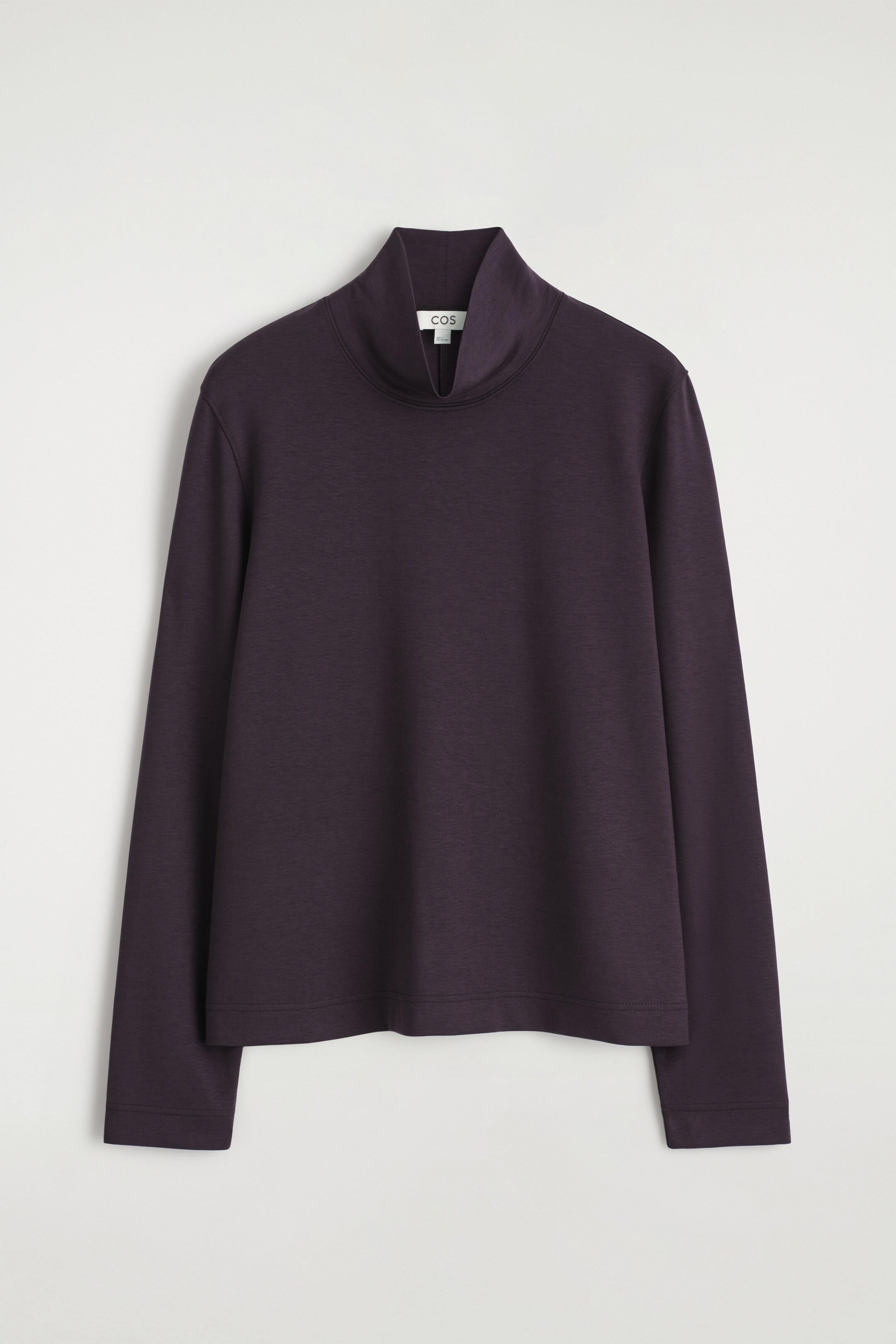 Agrandir l'image: HAUT À COL MONTANT EN JERSEY - VIOLET FONCÉ - FEMME | H&M BE 5