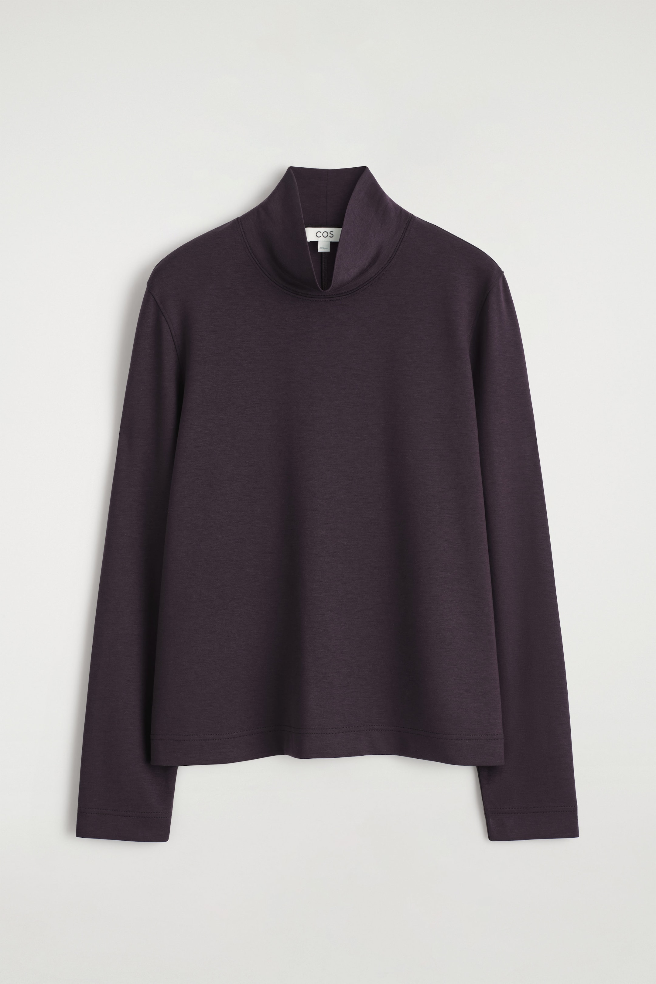 HIGH-NECK JERSEY TOP