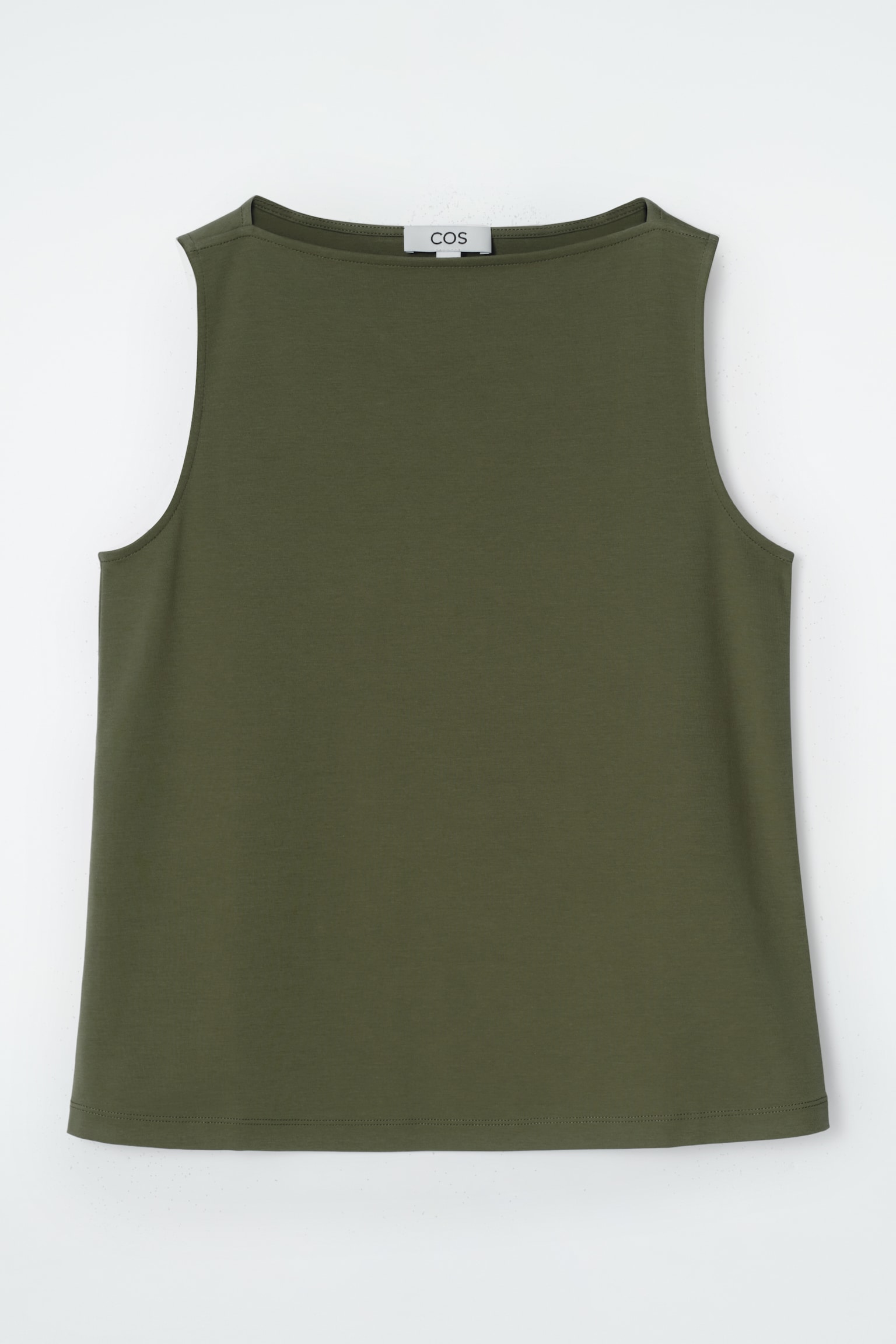 CAMISETA DE TIRANTES CON ESCOTE BARCO - CAQUI/MARFIL / MARRÓN / RAYAS - 2