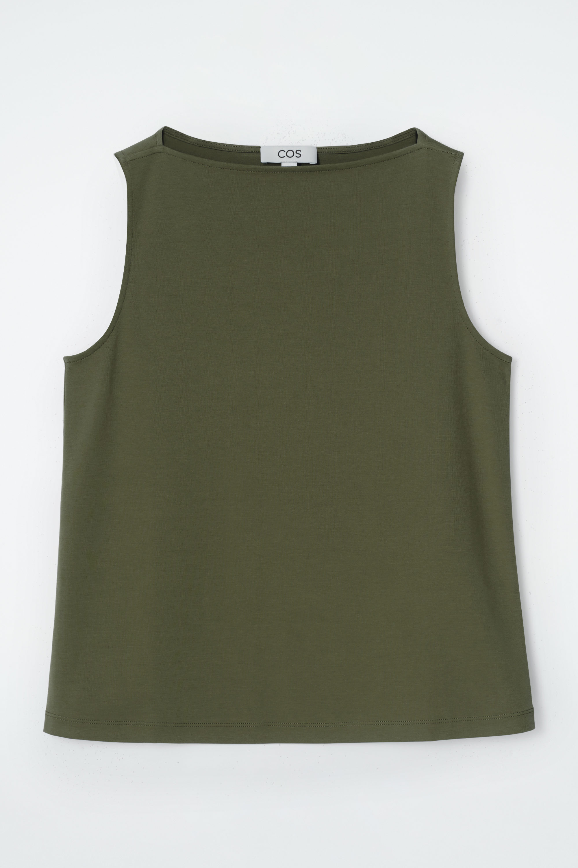 elu El boatneck cup tank top white②