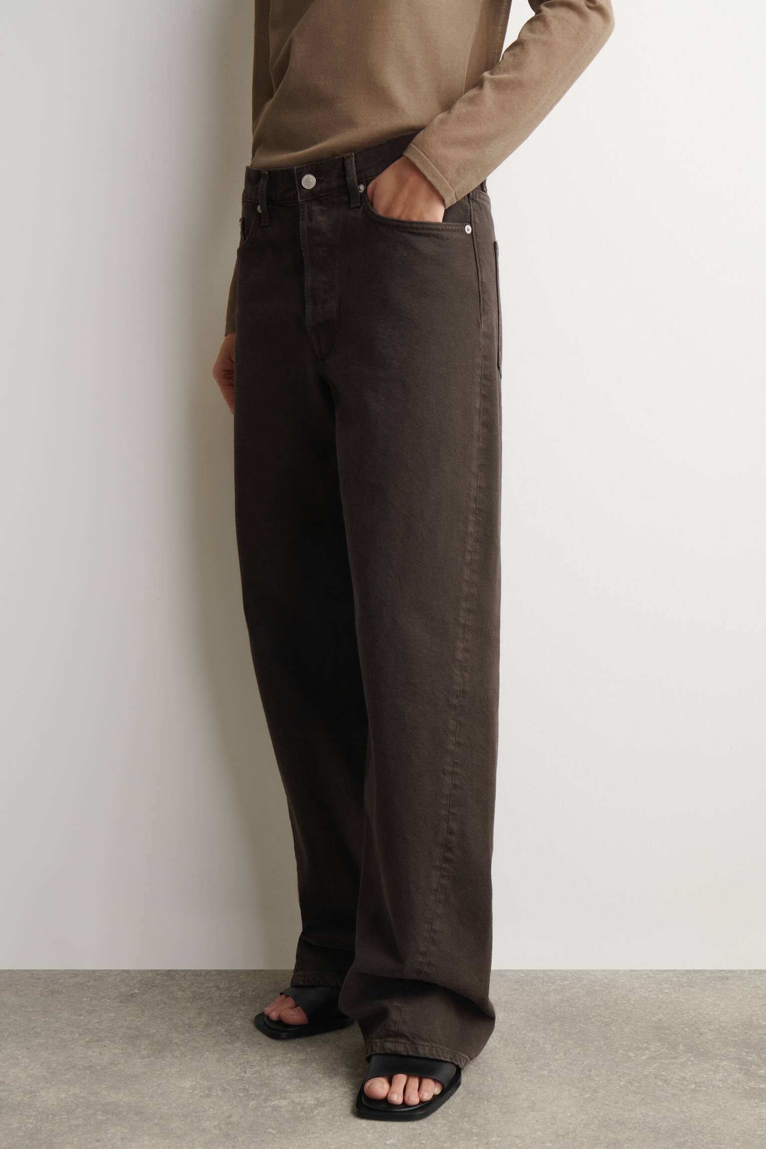 JEAN DROIT FACADE - BRUN/BLEU POUDRÉ/BLEU - 10