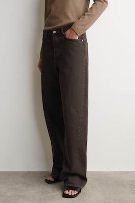 FACADE STRAIGHT-LEG JEANS — BROWN 2