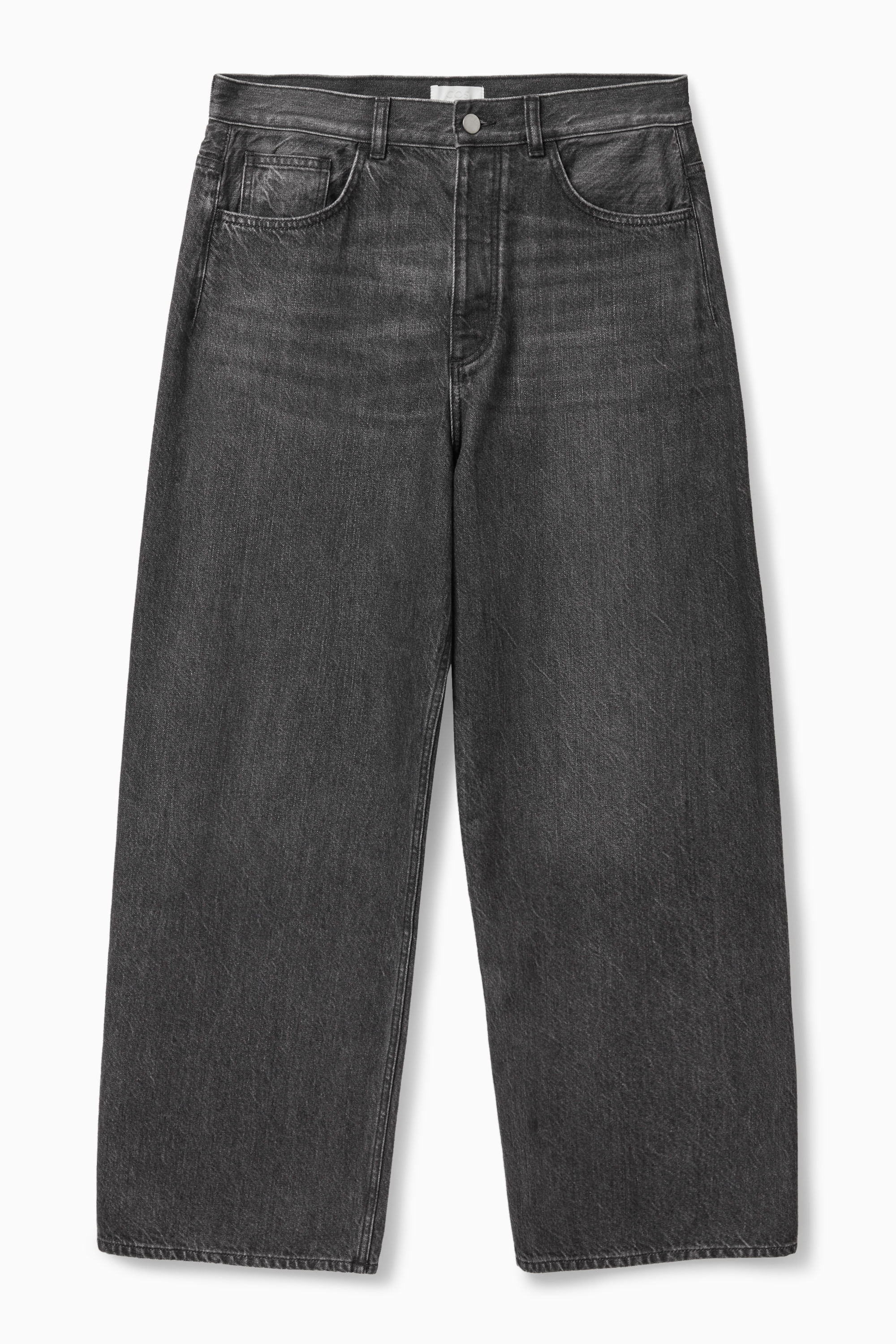 Menes メネス　Relaxed Fit Wide Leg Jeans RELAXED-FIT WIDE-LEG JEANS - WASHED BLACK | COS