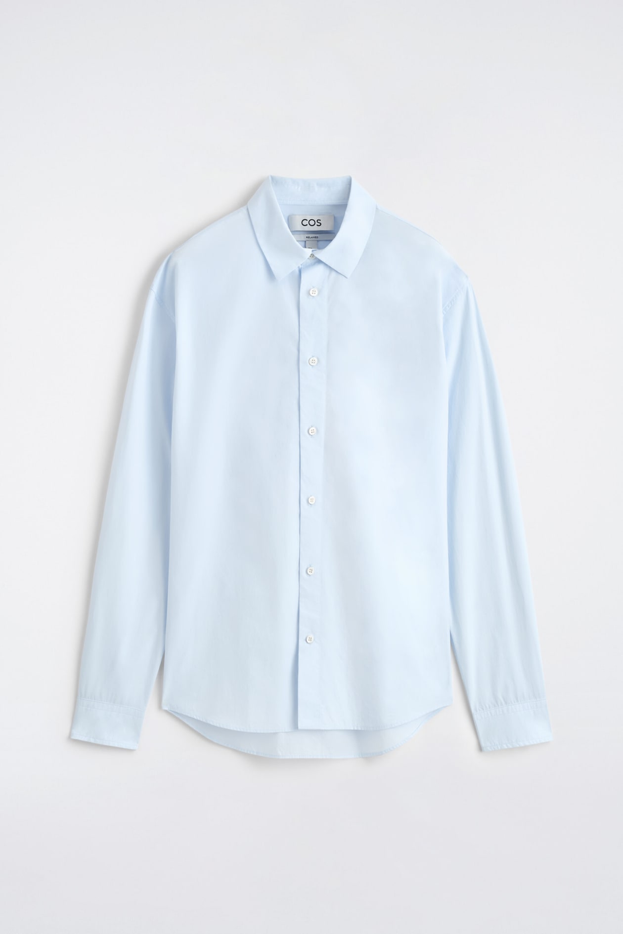 RELAXED PIMA COTTON POPLIN SHIRT - LIGHT BLUE | COS US RELAXED PIMA COTTON POPLIN SHIRT - LIGHT BLUE | COS US