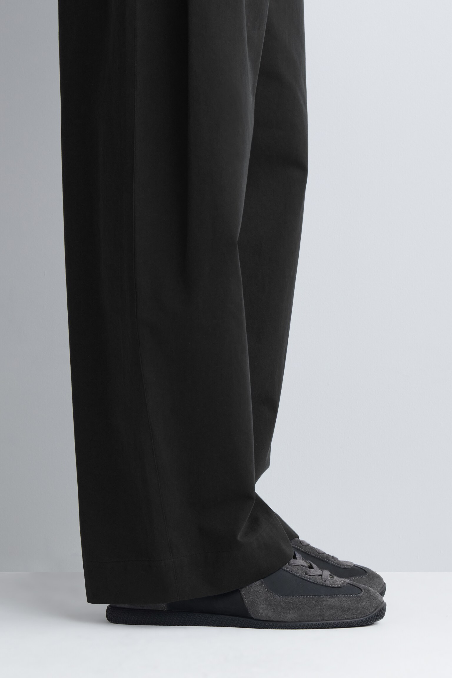 SNEAKERS AUS NUBUK- UND VELOURSLEDER - GRAU/KHAKI - 5