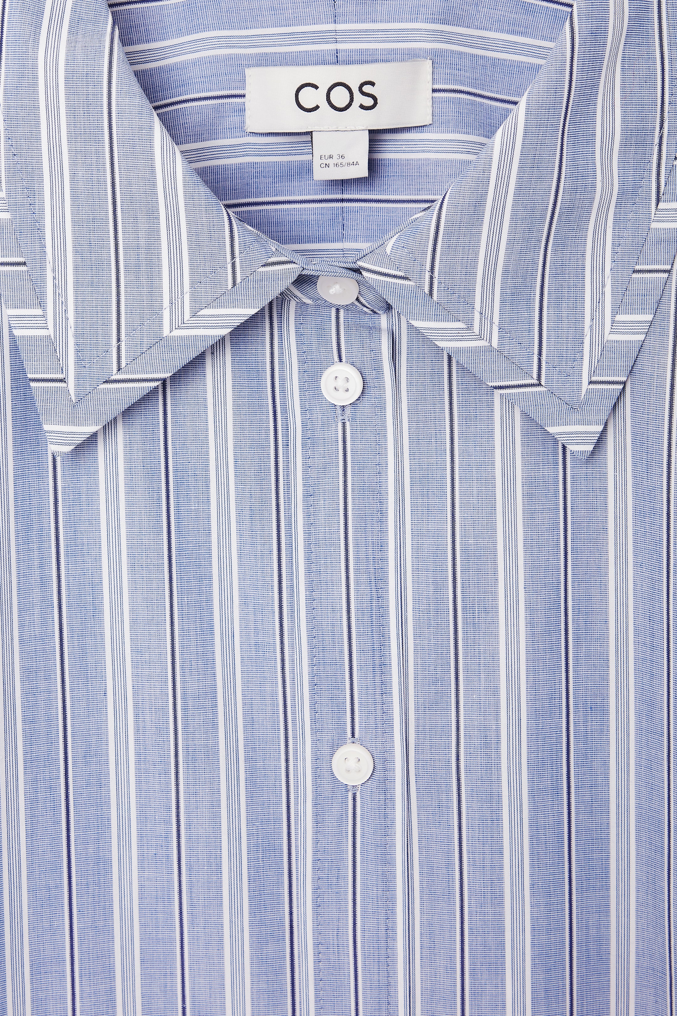 View larger image: PINSTRIPED SHIRT DRESS - BLUE / STRIPED - Ladies | H&M GB 2