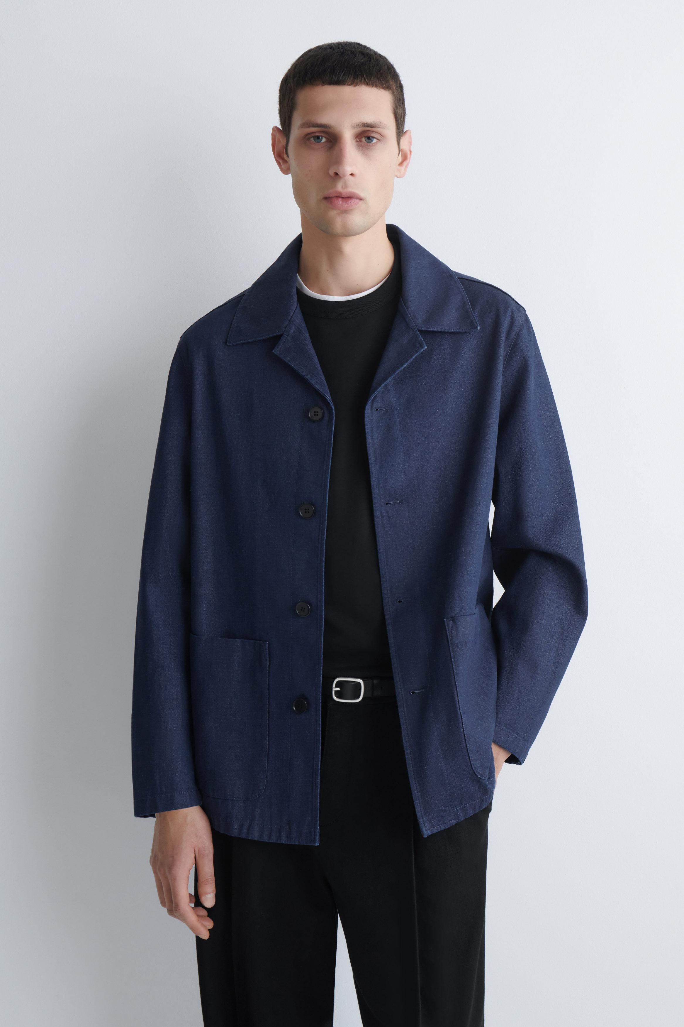 DENIM OVERSHIRT - INDIGO | COS US