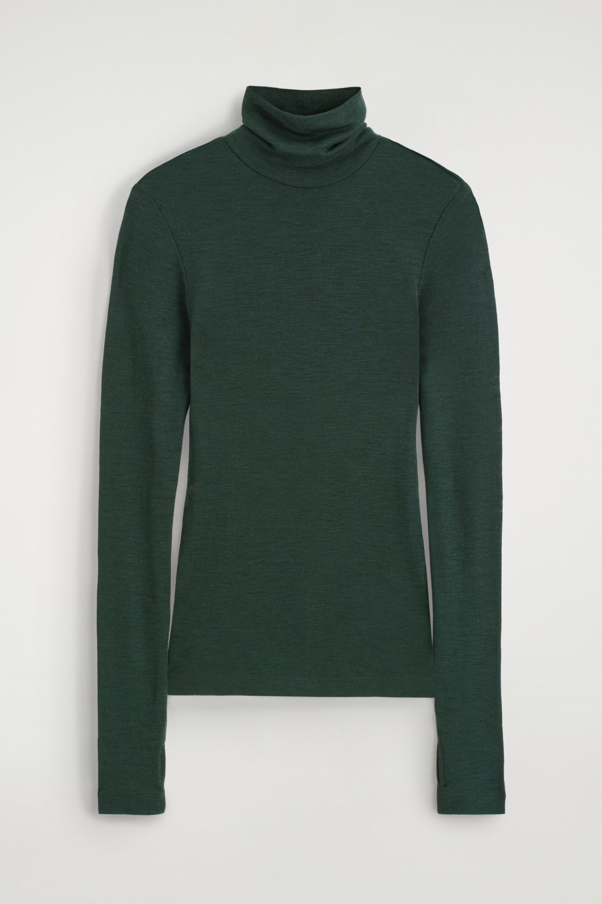 Merino Wool Turtleneck Top