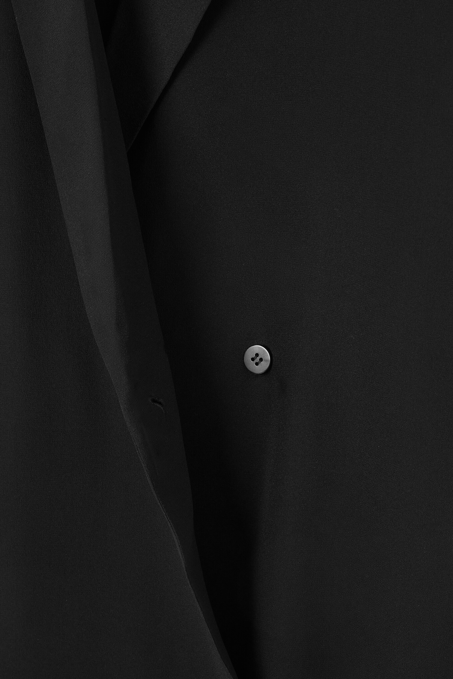 BLAZER À MANCHES COURTES REGULAR EN SOIE - NOIR - 2