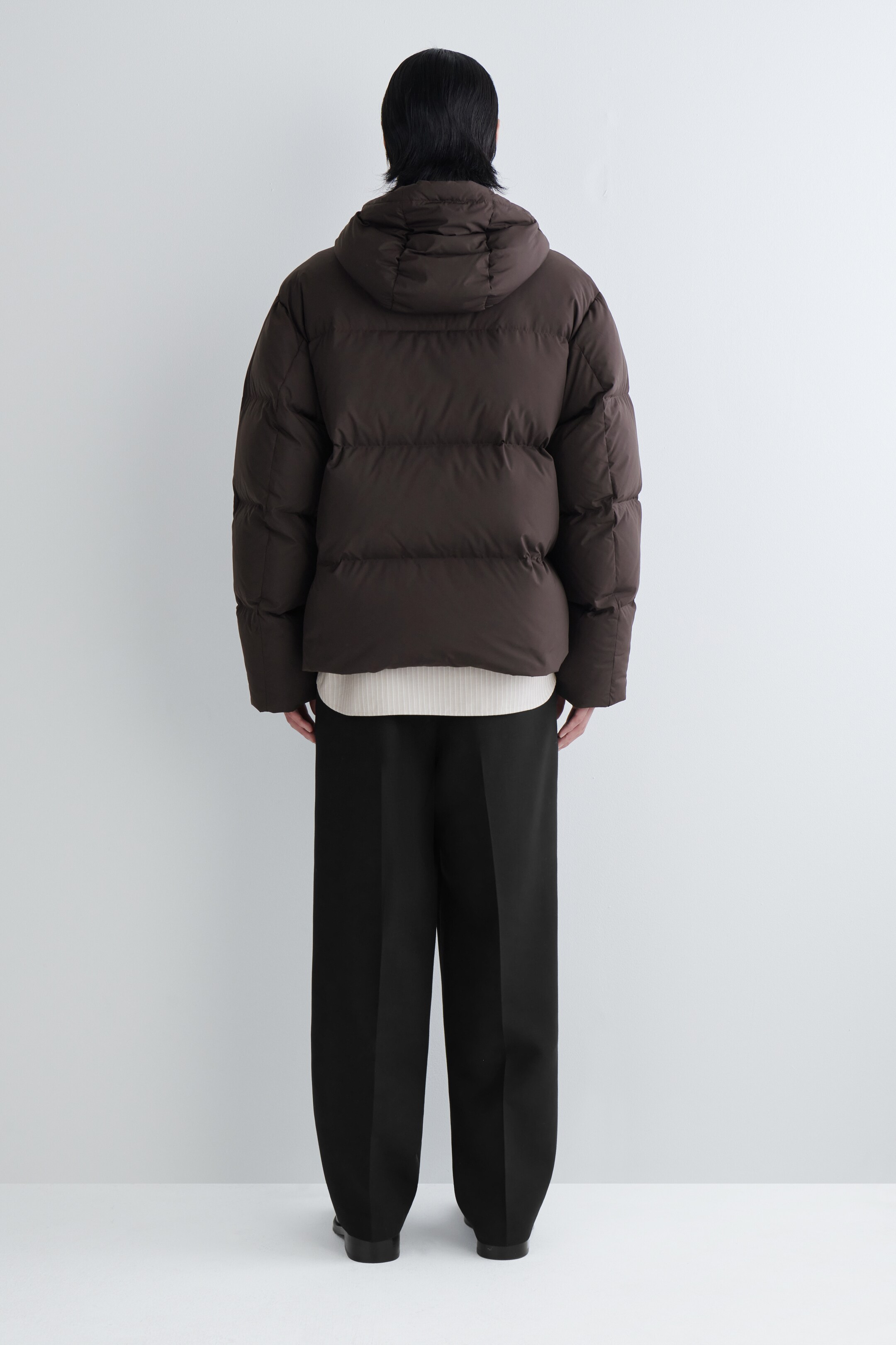 View larger image: HOODED DOWN PUFFER JACKET - DARK BROWN - Men | H&M GB 5
