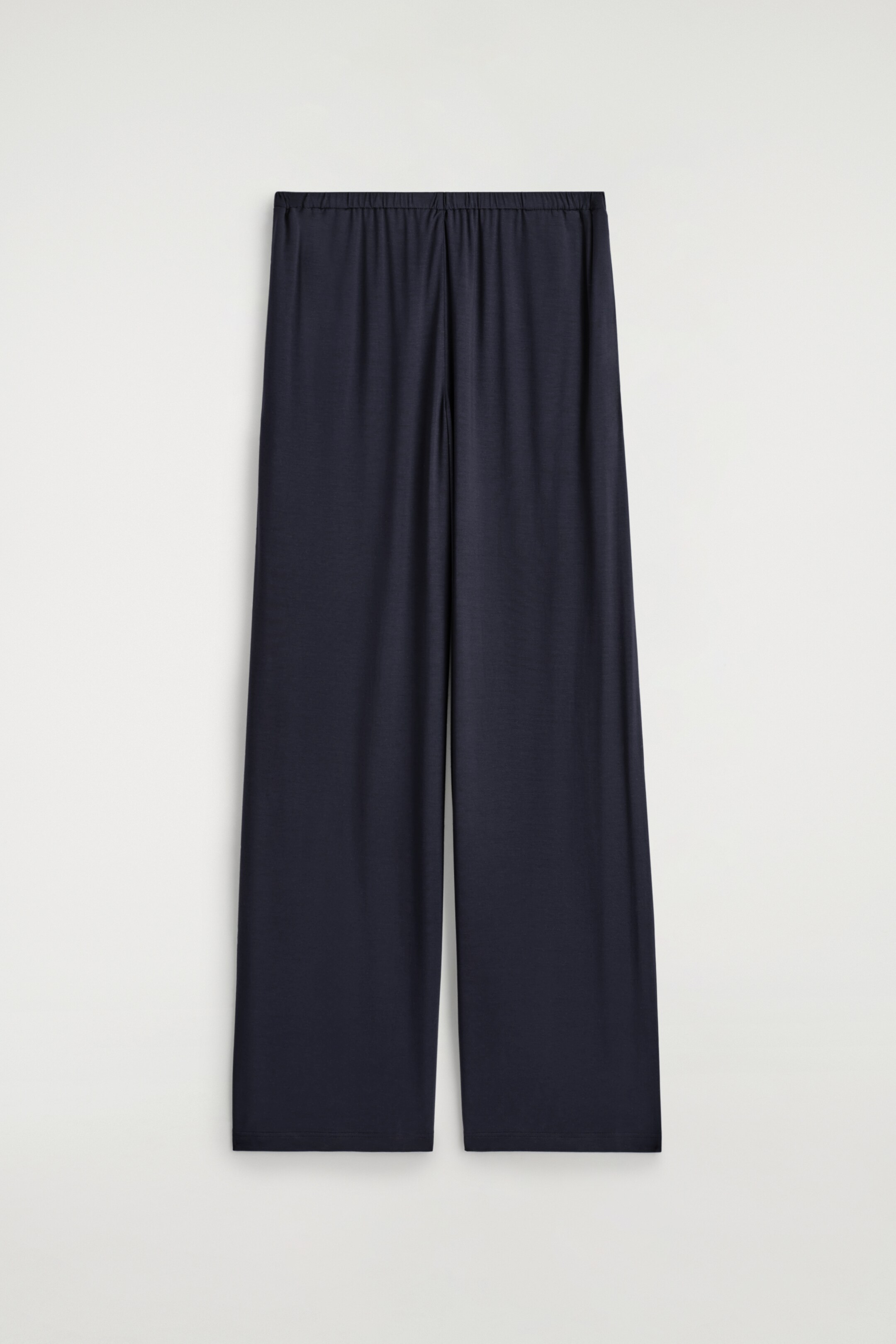 Grotere afbeelding bekijken: FLUID JERSEY WIDE-LEG TROUSERS - MARINEBLAUW - DAMES | H&M BE 4